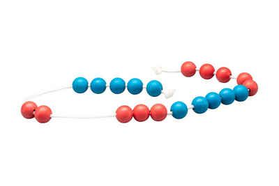 Wissner® aktiv lernen Lernspielzeug Riesen-Rechenkette (Rot/Blau) 20er Zahlenraum, Mathe lernen, RE-Plastic®