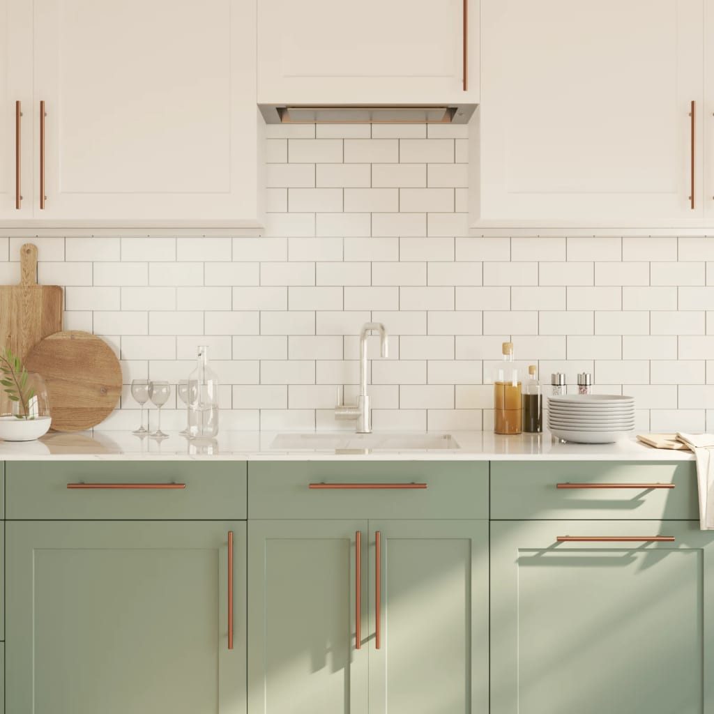 vidaXL Möbelgriff 224 mm Möbelgriffe 20 Stk Bronzen 224 mm Edelstahl Möbelknopf Schrankg