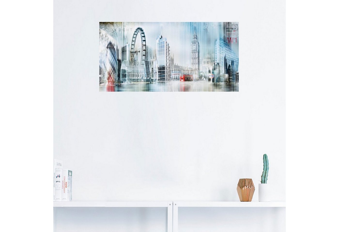 Artland Wandbild »London Skyline Collage II«, Gebäude (1 Stück), in vielen Größen & Produktarten -Leinwandbild, Poster, Wandaufkleber / Wandtattoo auch für Badezimmer geeignet-kaufen