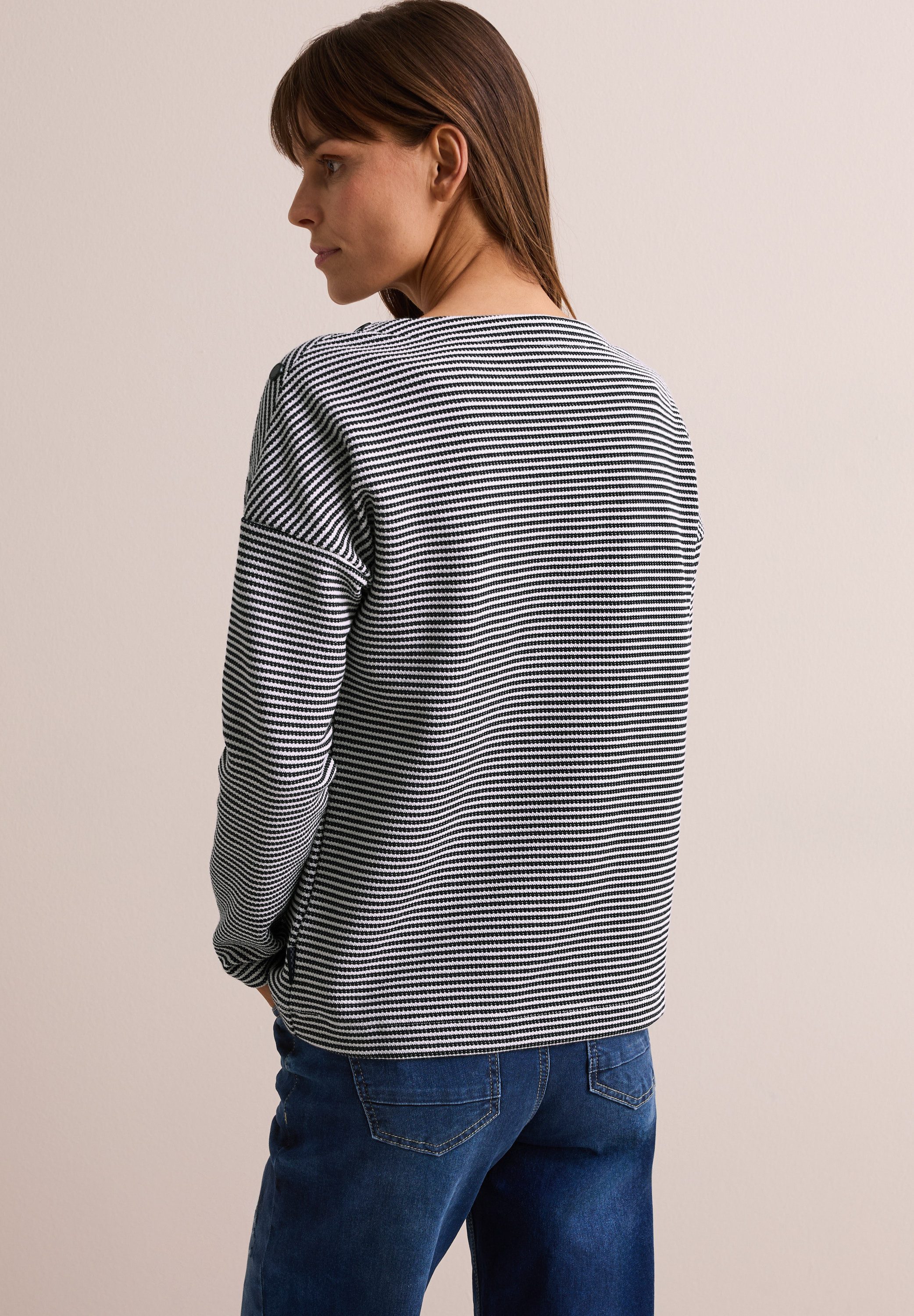 CECIL Langarmshirt mit Streifenmuster günstig online kaufen