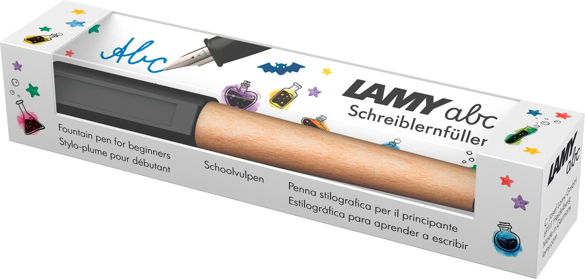 LAMY Füller Lamy ABC Schreiblernstift Schreiblernfüller Holz schwarz