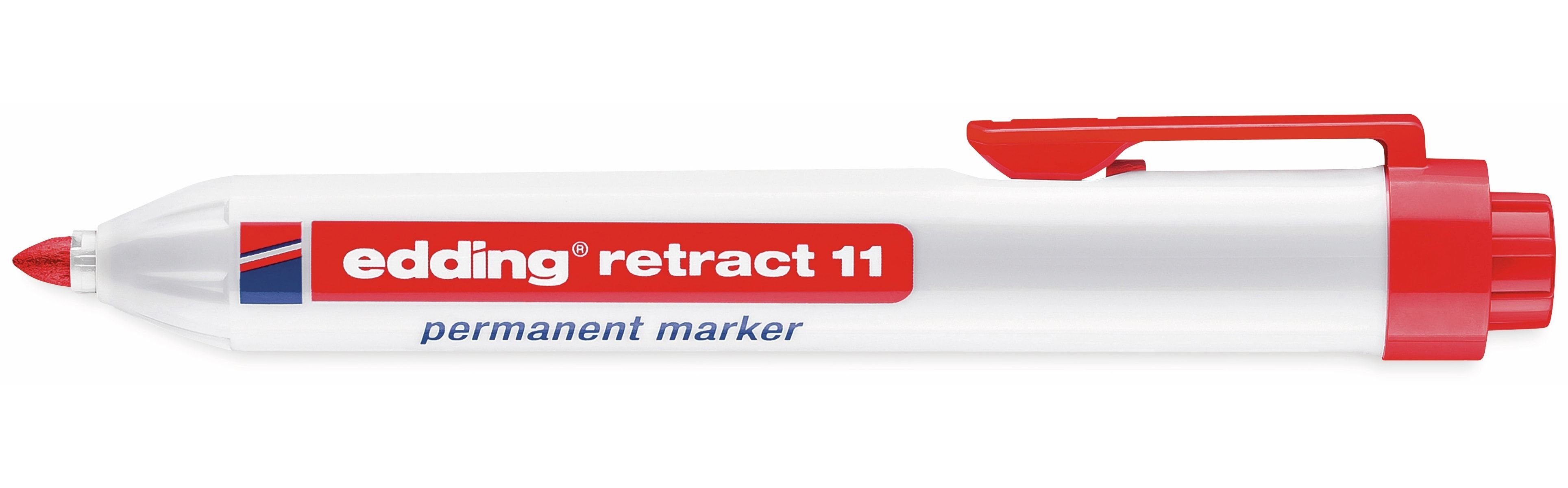 edding Bleistift e-11 rot EDDING retract, Permanent-Marker