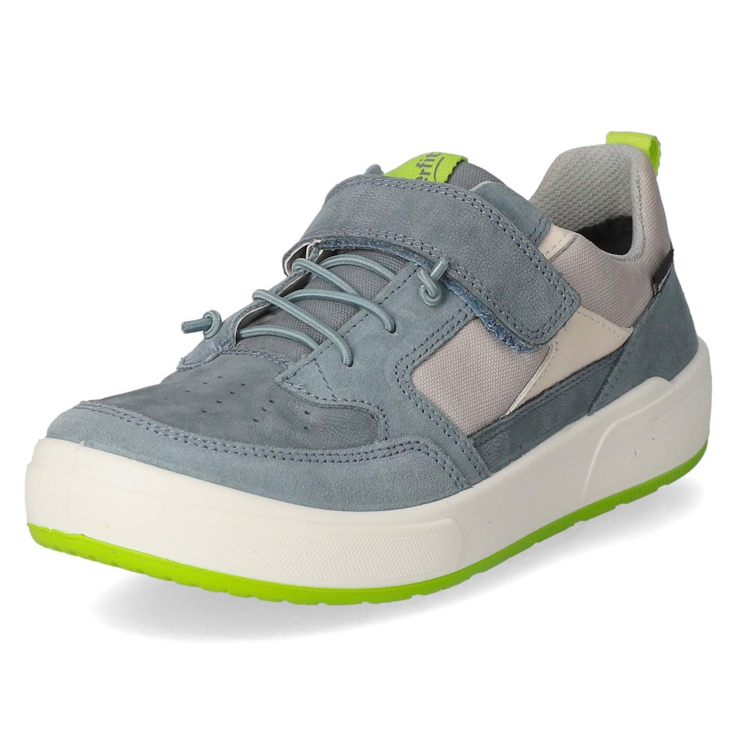 Superfit Superfit 1-100108-8000 Jungen Leder & Textil blue Slipper
