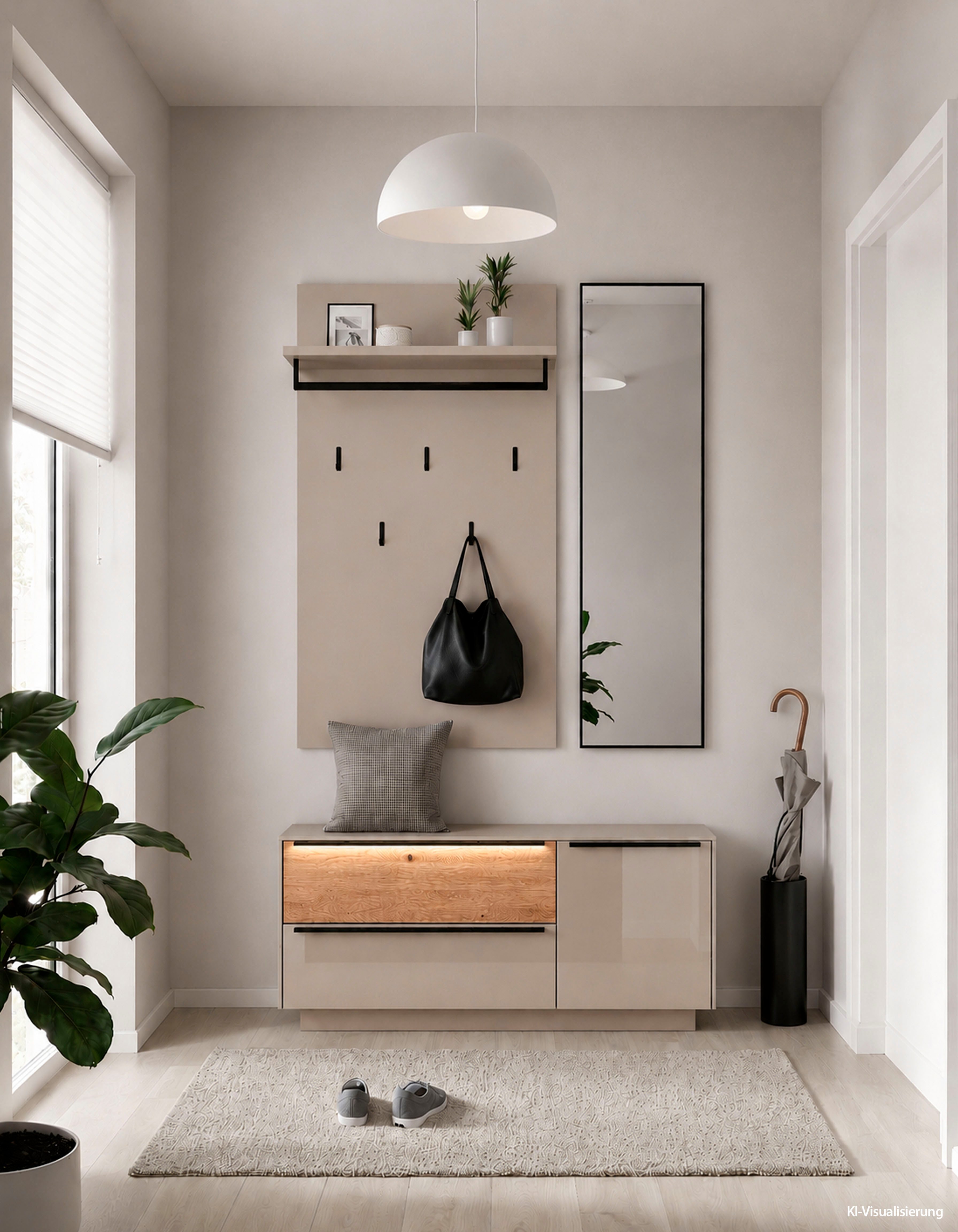 Mäusbacher Garderobenpaneel Nova Garderobe, mit Kleiderstange und Hutablage BHT 69x123x28 cm – Bild 2 von 5