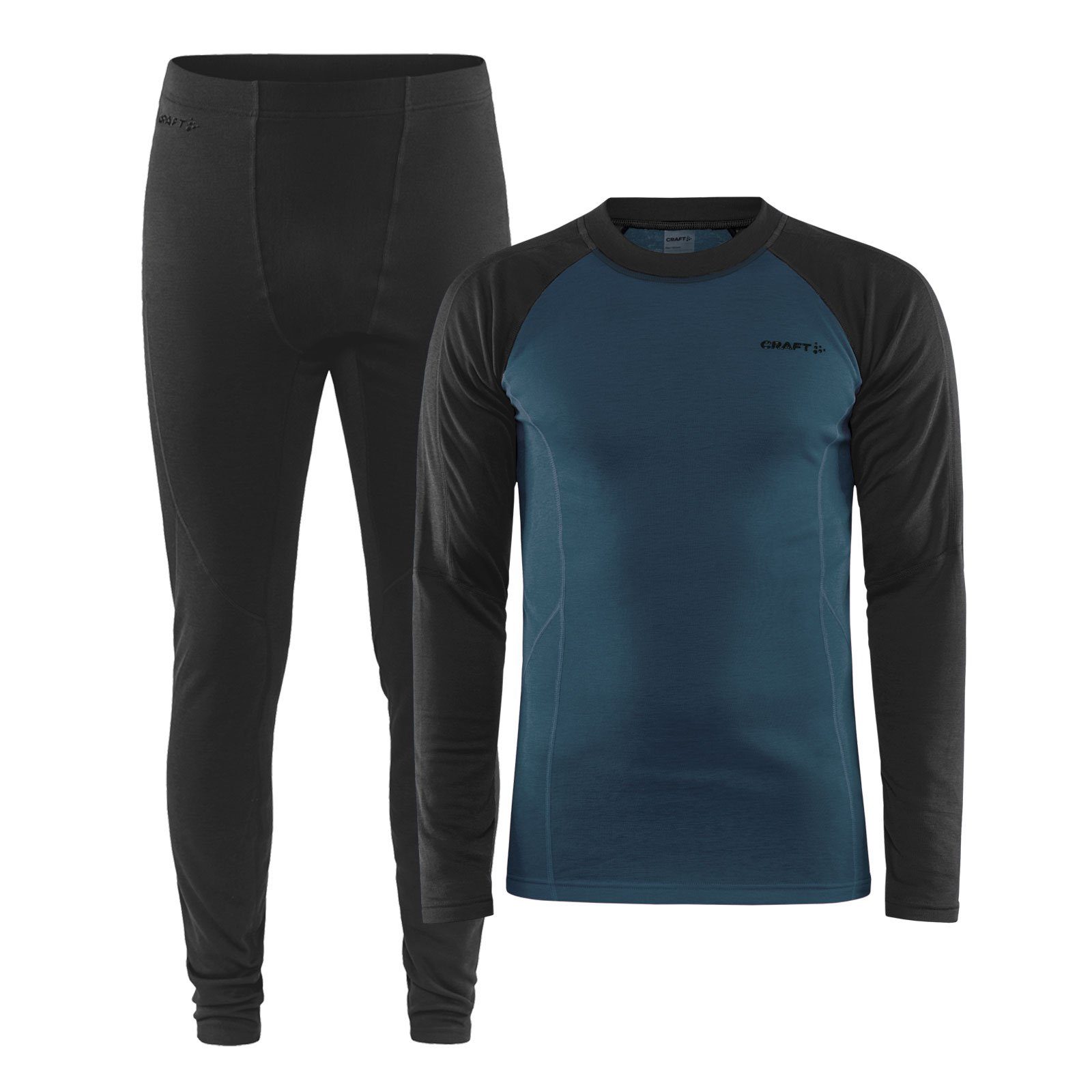 Craft Thermounterhemd Core Warm Baselayer Set (2-St., Lange Unterhose und Langarmshirt) mit weich angerautem Innenfutter