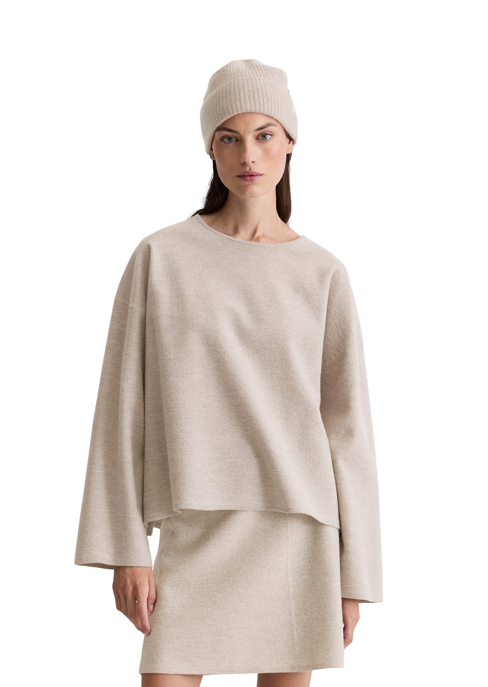 Marc O'Polo Strickpullover aus Boiled Wool günstig online kaufen