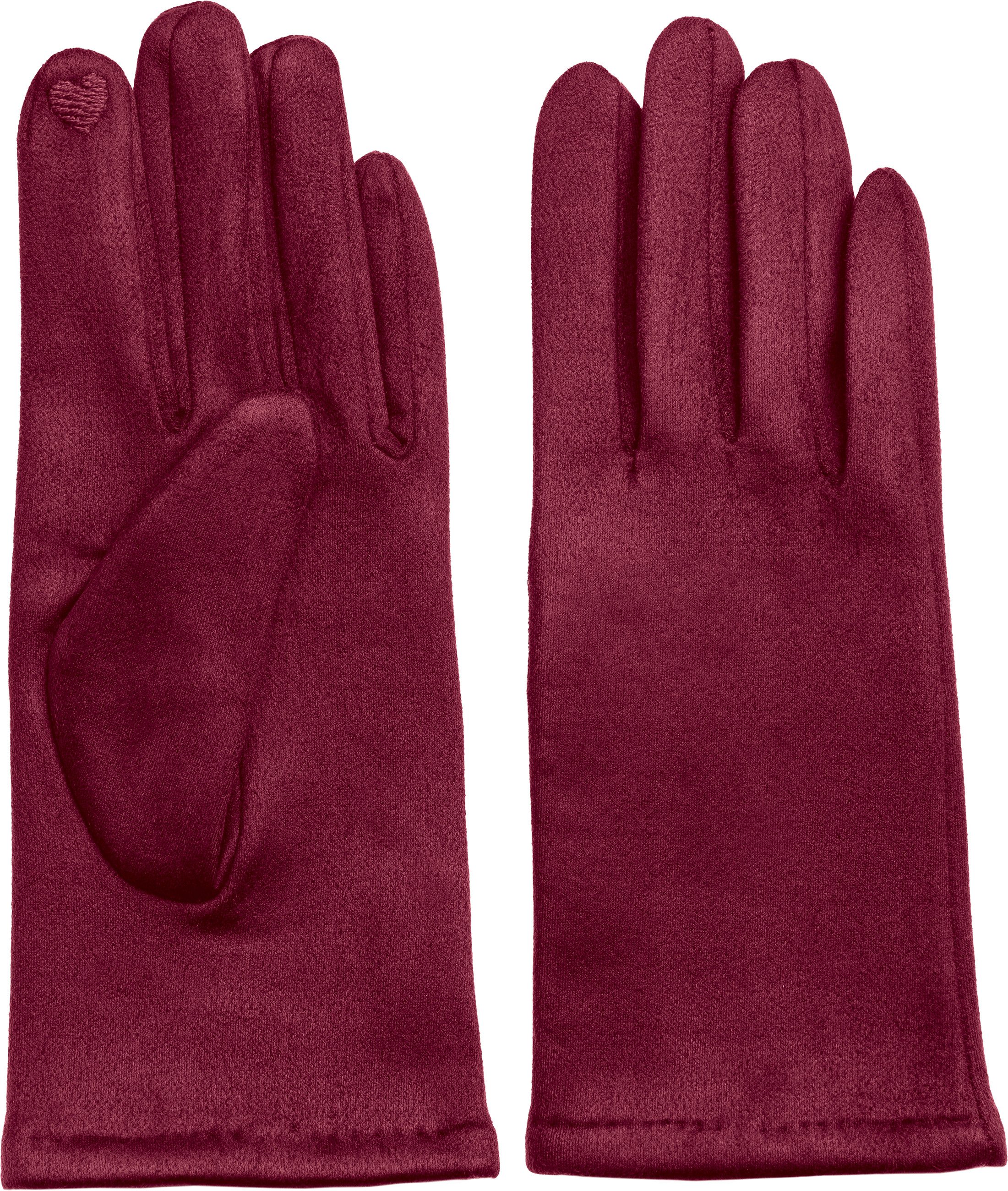 Caspar Strickhandschuhe GLV013 klassisch elegante uni Damen Winter Handschuhe