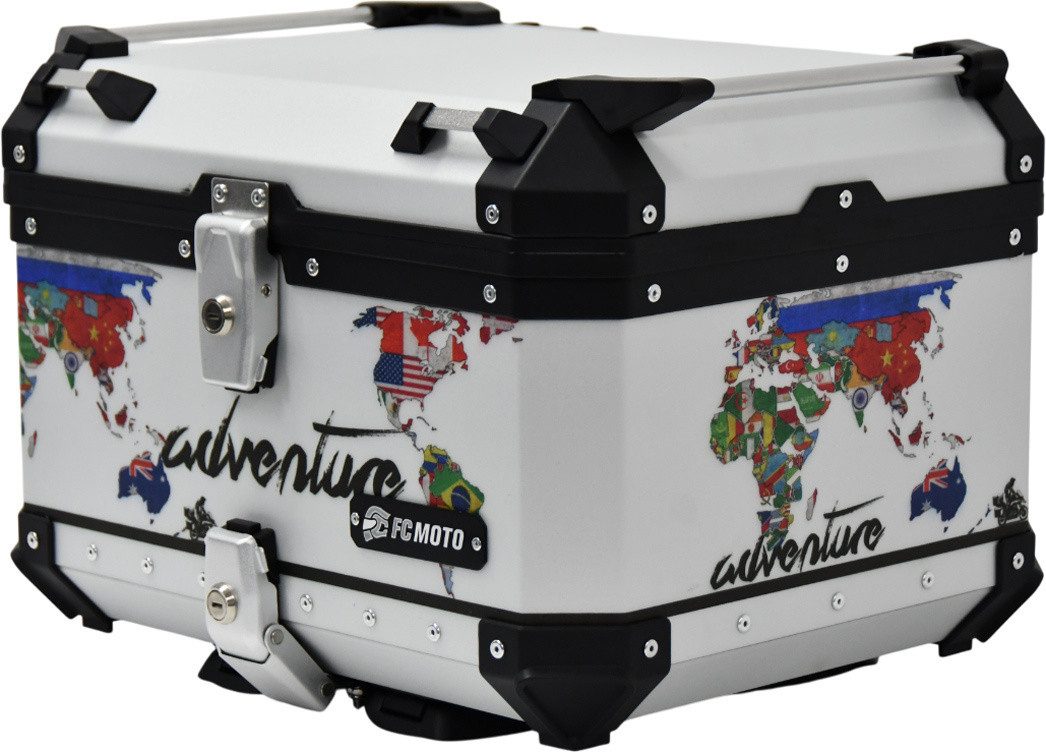 FC-Moto Handgepäck-Topcase Terreno World Country 55 L Alu Topcase, Hartschalenkonstruktion,wasserabweisend