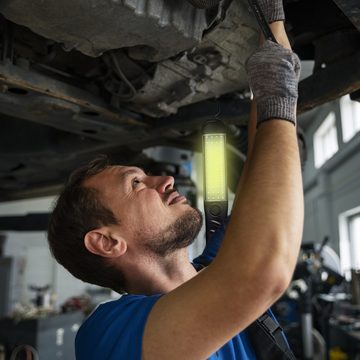 Retoo Arbeitsleuchte Arbeitsleuchte Handleuchte, Werkstattlampe, Inspektionsleuchte, ohne Leuchtmittel, 6500k, Multifunktional, Helligkeit, Netzbetrieb, Magnet und Haken