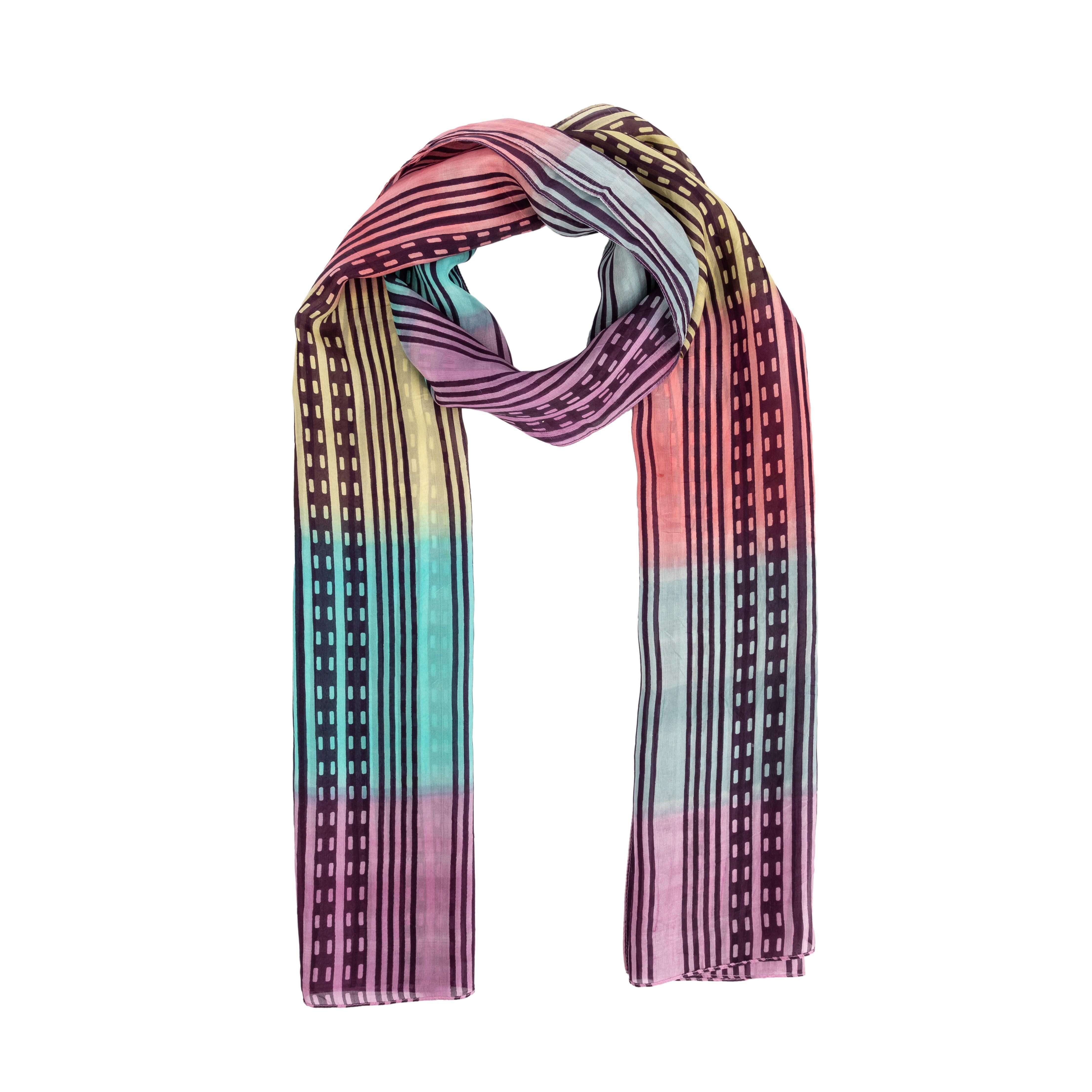 El Puente Seidenschal Schal "Happy Colour", Handmade, Handmade