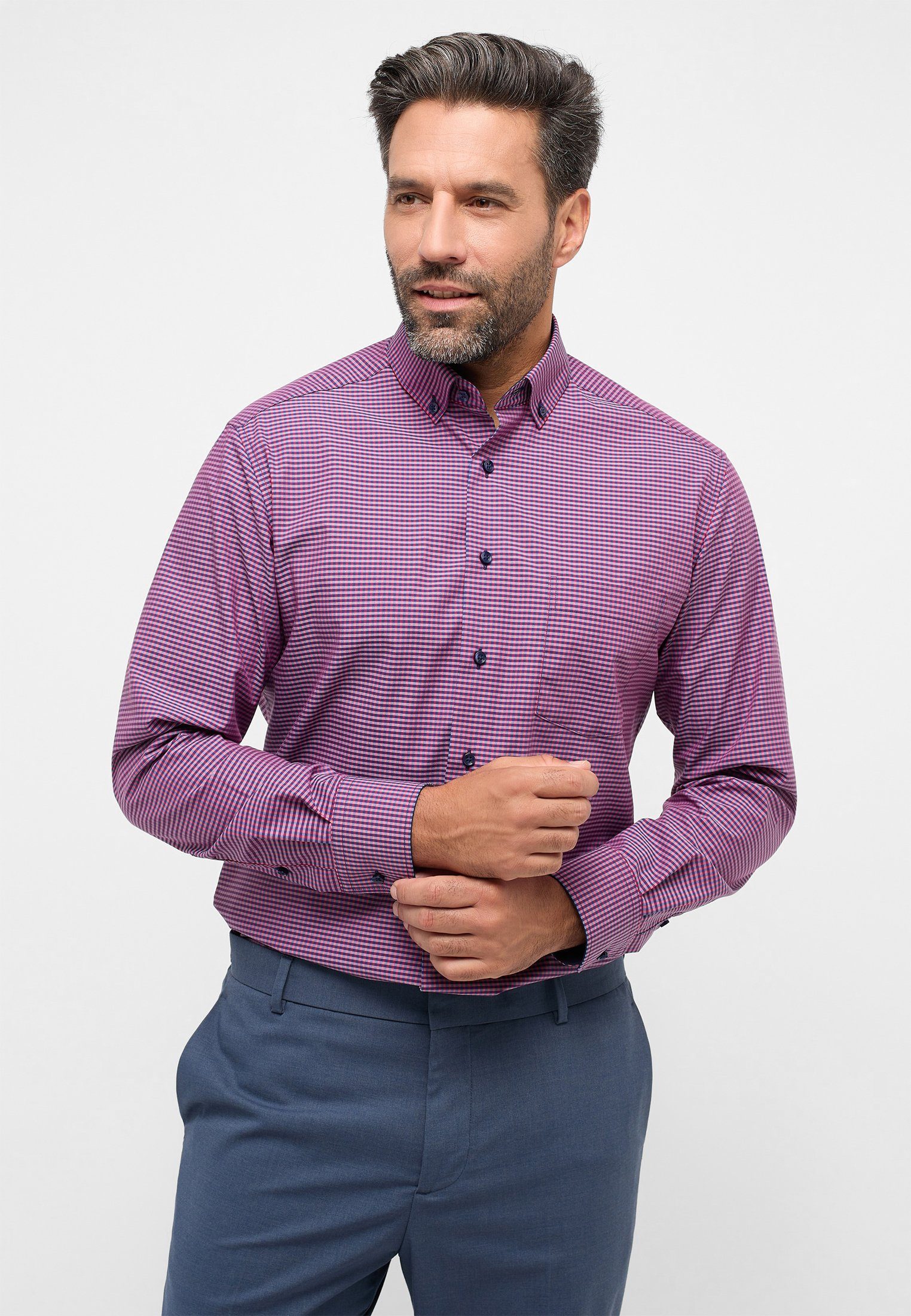 Eterna Langarmhemd MODERN FIT NON IRON günstig online kaufen