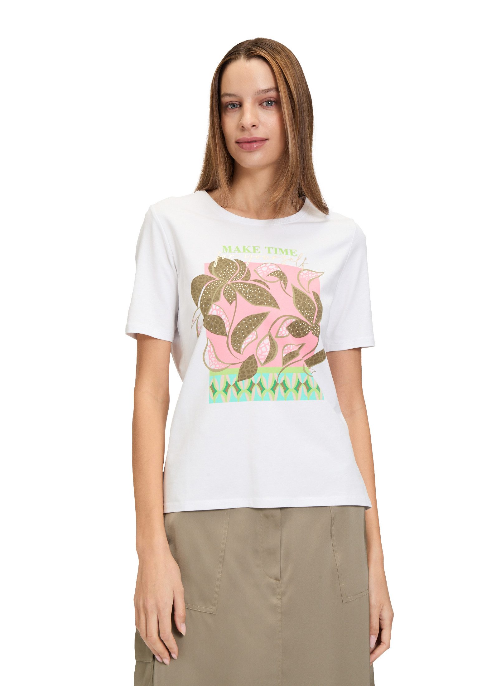 Kurzarmshirt Betty Barclay Damen Basic Shirt mit Placement