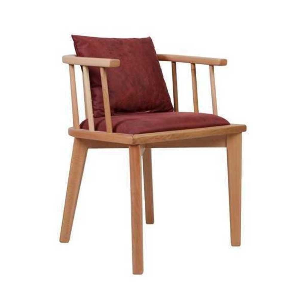 JVmoebel Esszimmerstuhl Brauner Esszimmer Stuhl Made Polster St), Einsitzer Europa (1 in Design 1-Sitzer Holzstuhl