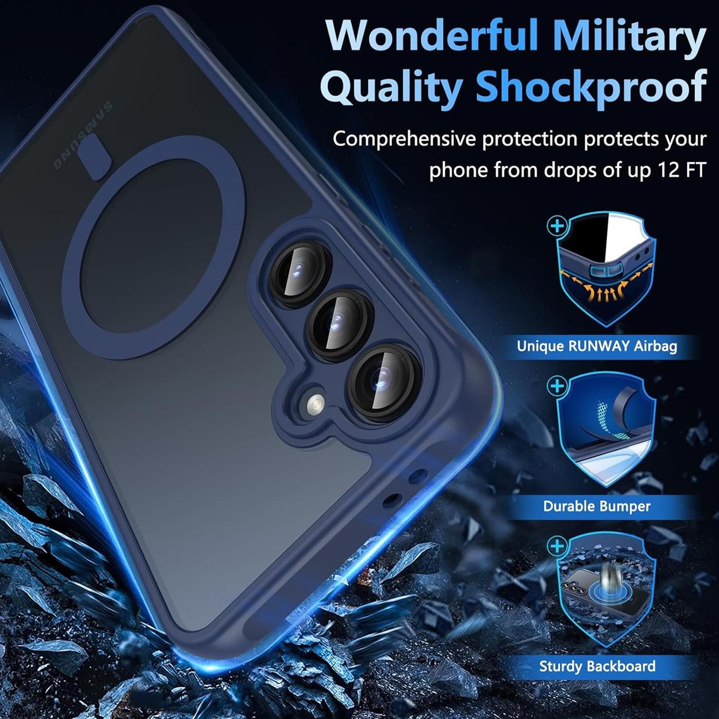 CoolGadget Handyhülle für Samsung Galaxy S25 6,1 Zoll, Kamera Schutz Hülle Silikon Hard Case Schutzhülle für Magsafe Zubehör – Bild 4 von 5
