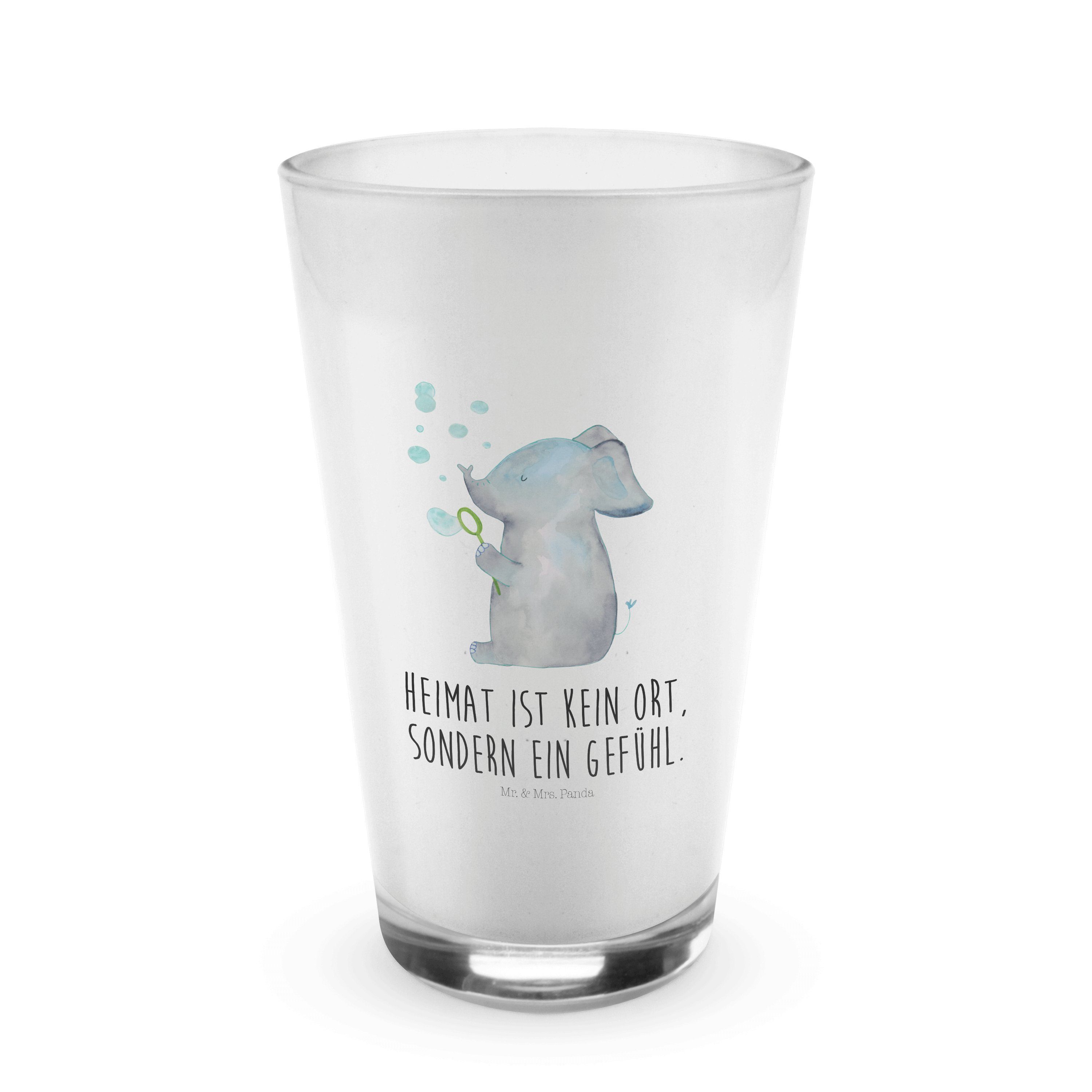Glas Elefant Seifenblasen - Transparent - Geschenk, Gute Laune, Latte Macc