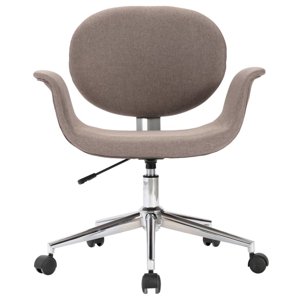 vidaXL Bürostuhl Drehbarer Bürostuhl Taupe Stoff (1 St)