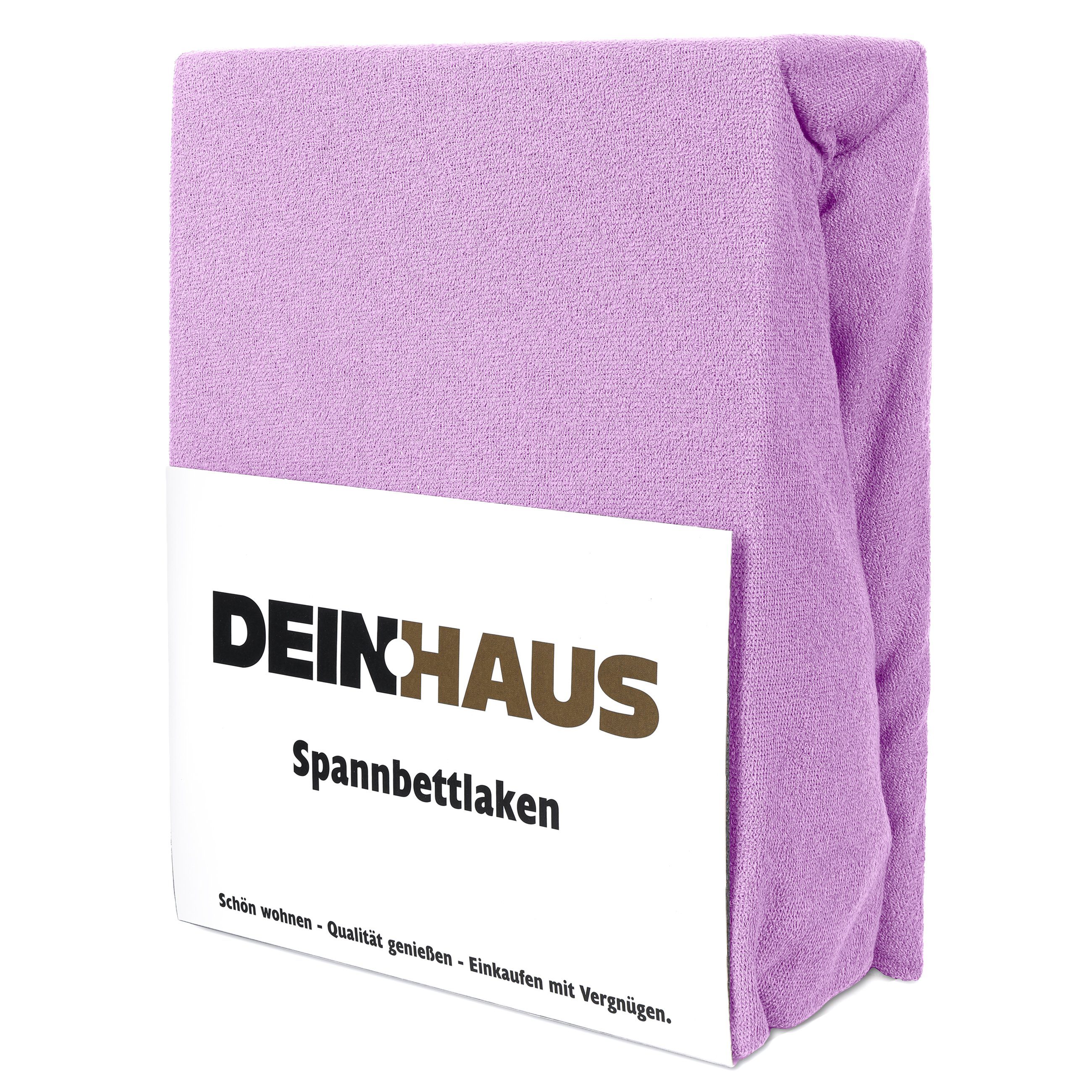 DH DEIN . HAUS Spannbettlaken Frottee Bettlaken mit Gummizug aus natürliche günstig online kaufen