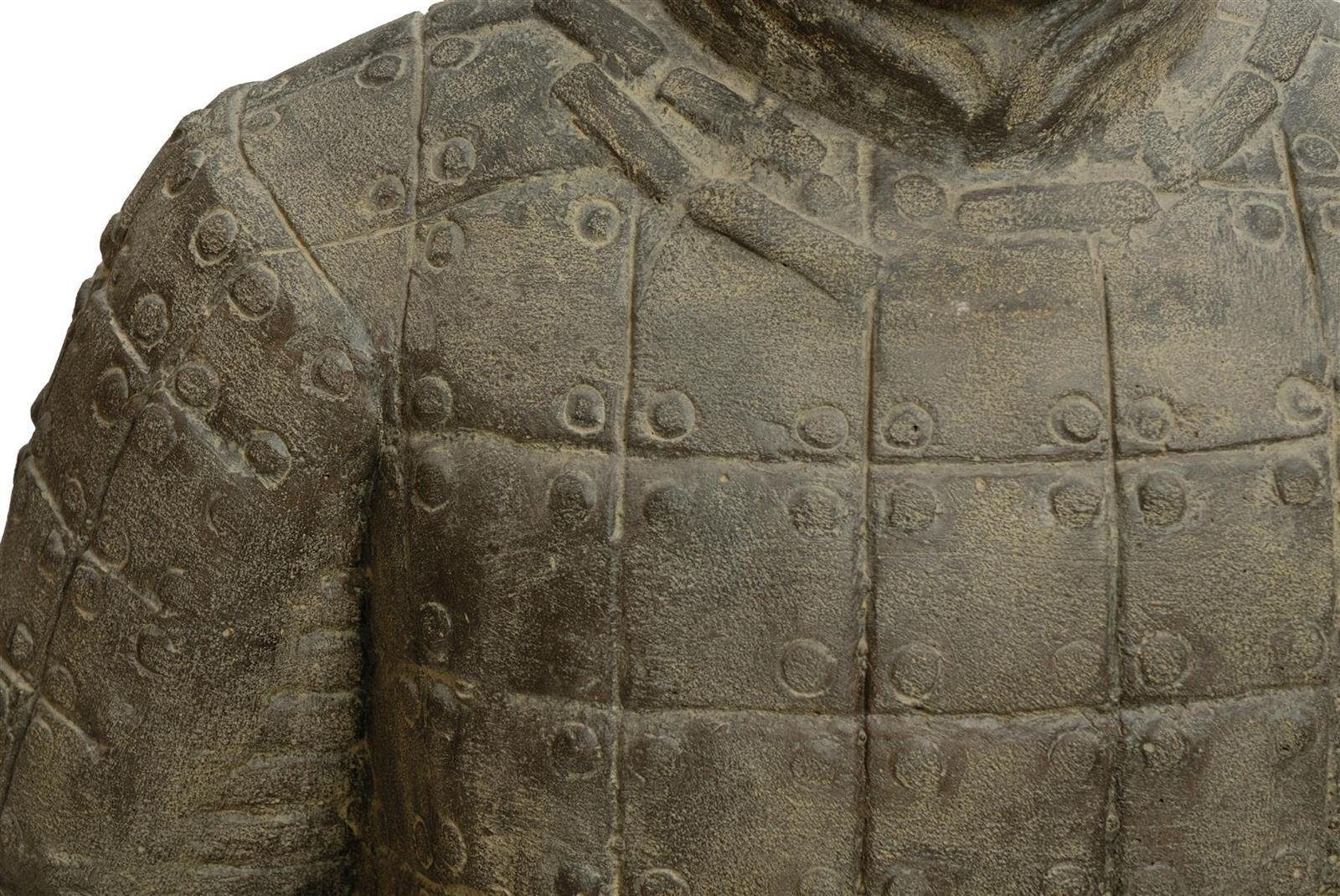 Krines Home Gartenfigur Gartenfigur Chinesischer Soldat Krieger