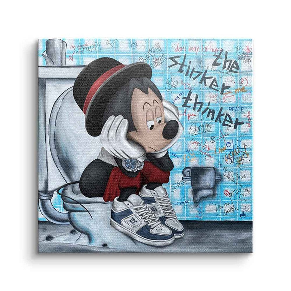 DOTCOMCANVAS® Leinwandbild The stinker Thinker, Leinwandbild günstig online kaufen