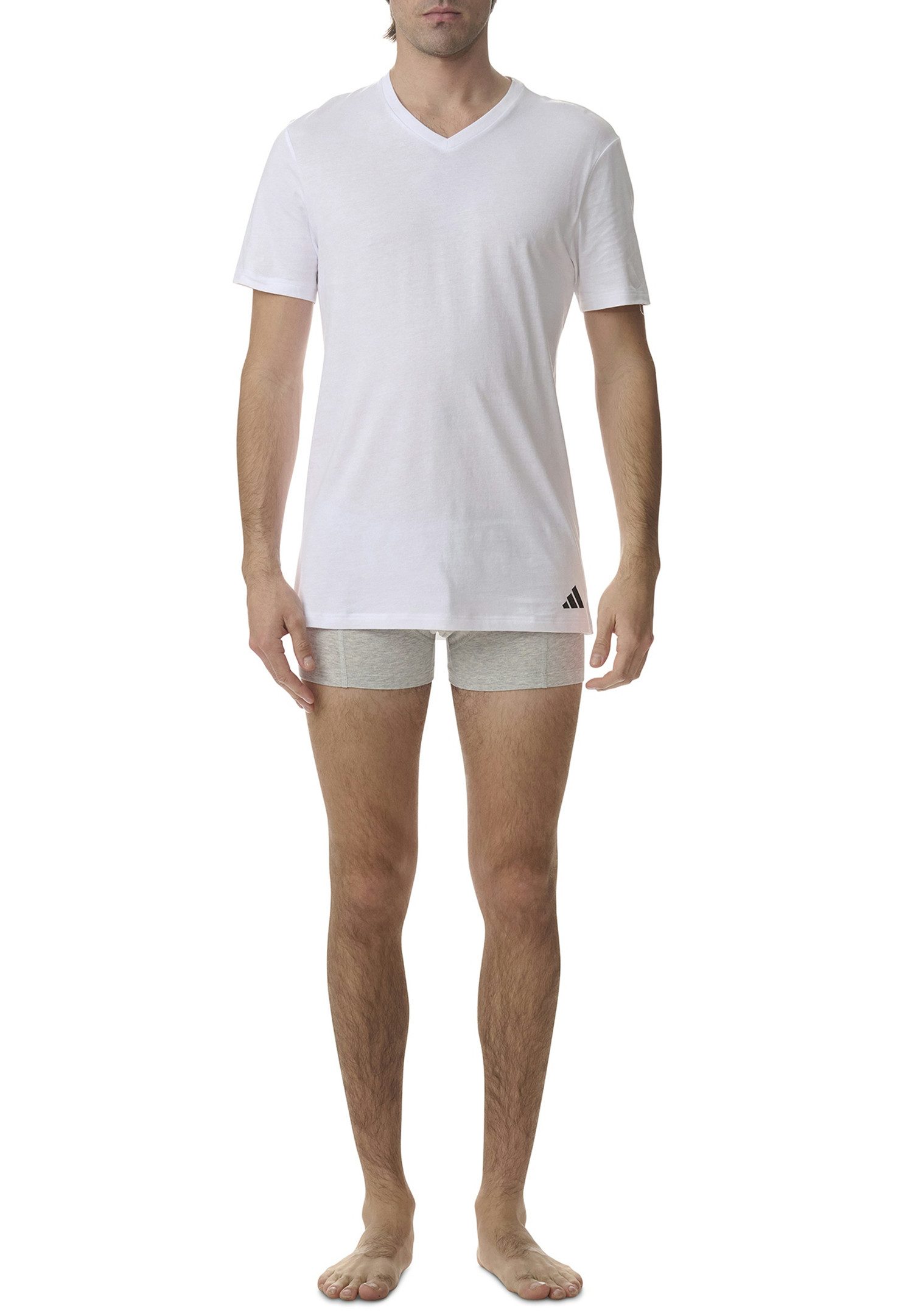 adidas Performance Poloshirt T-Shirt Basic V-Neck 6P (Packung, 6-tlg., 6er- günstig online kaufen