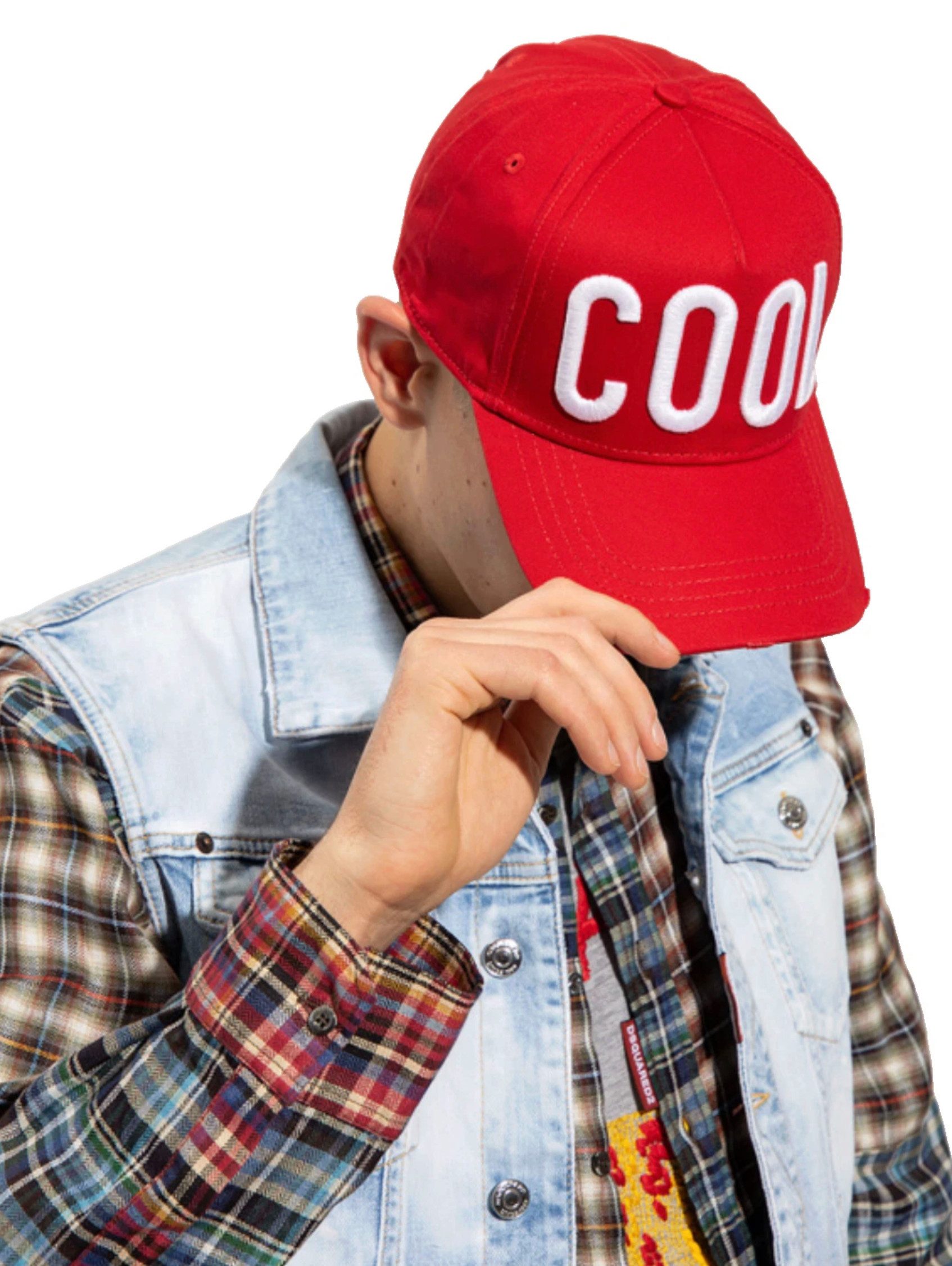 Dsquared2 Baseball Cap Cool Icon Baseball Kappe Mütze Hochwertige, erhabene „COOL“-Stickerei vorne