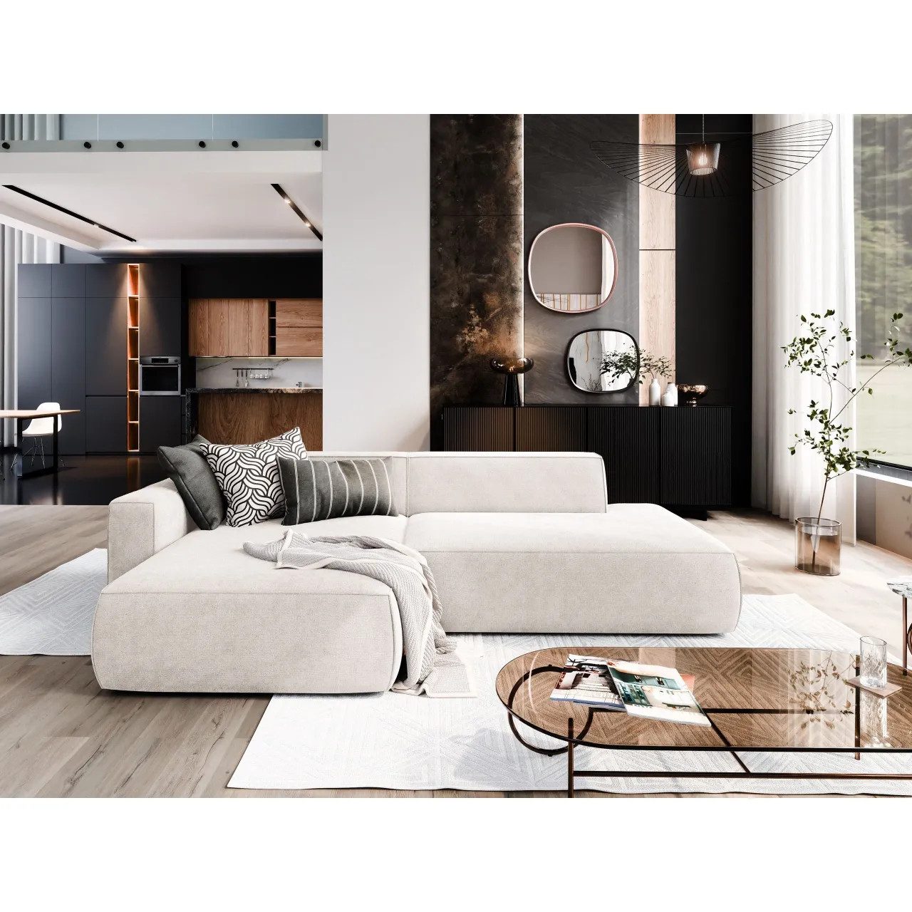 NEXT COLLECTION Ecksofa DREAM SET 2, Gewellte Feder, ohne Schlaffunktion, M günstig online kaufen