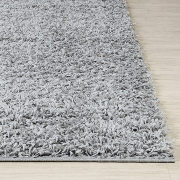 Hochflor-Teppich UNI CHIC 2300, Surya, rechteckig, Höhe: 37 mm, Flauschig, Langflor, Weich, Wohnzimmer Flurteppich, Grau