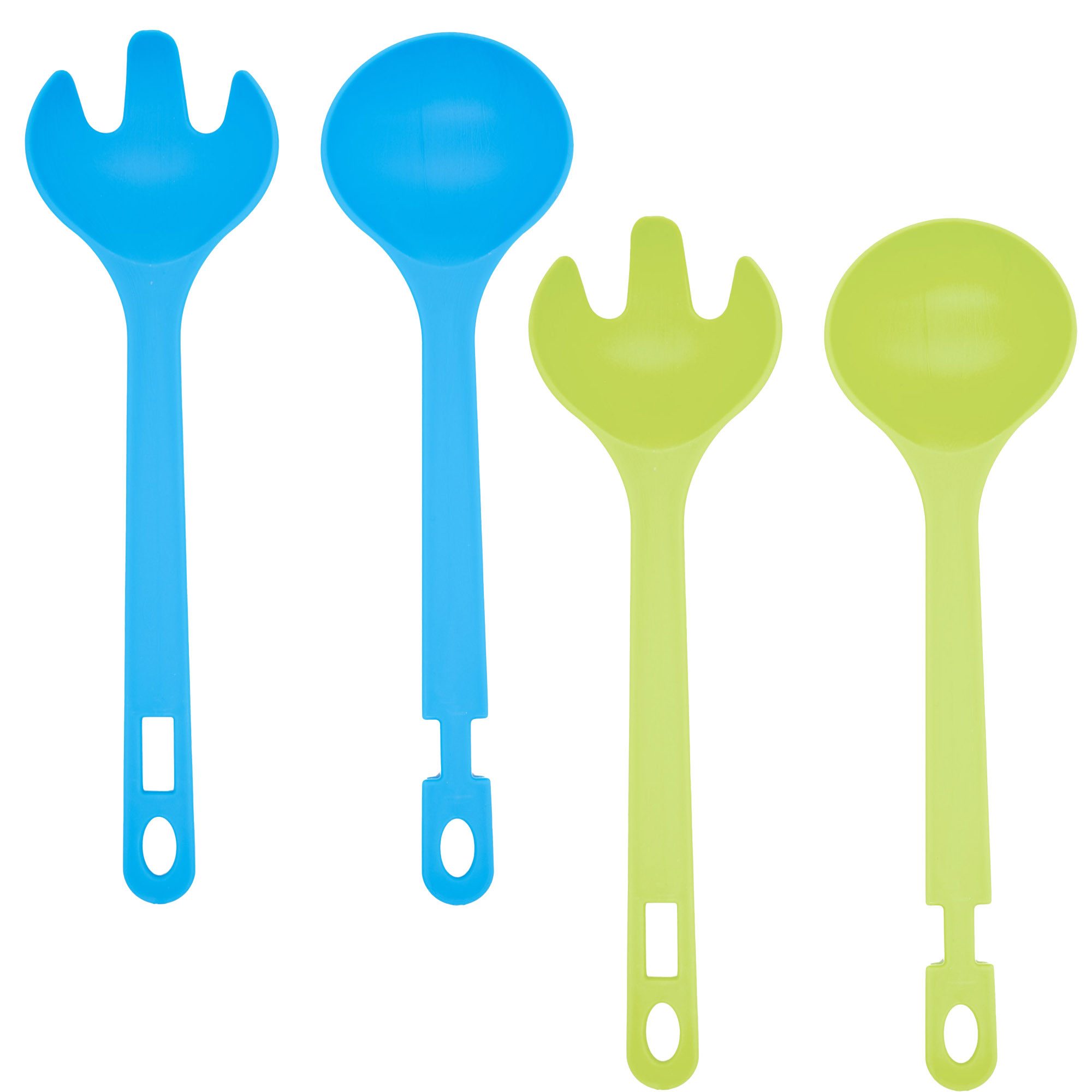 Osma Salatbesteck Salatbesteck 2-tlg. Besteck Salatlöffel Salatgabel (2-tlg), 28cm, Kunststoff, Besteck, Zange