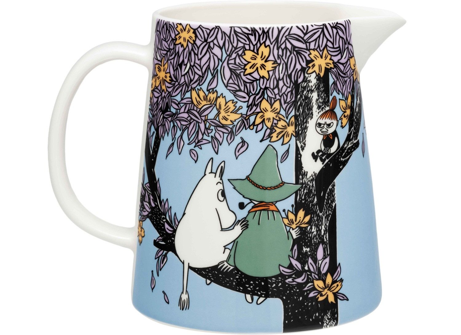 MOOMIN Wasserkrug Mumins Freunde für immer 1 l blau, creme