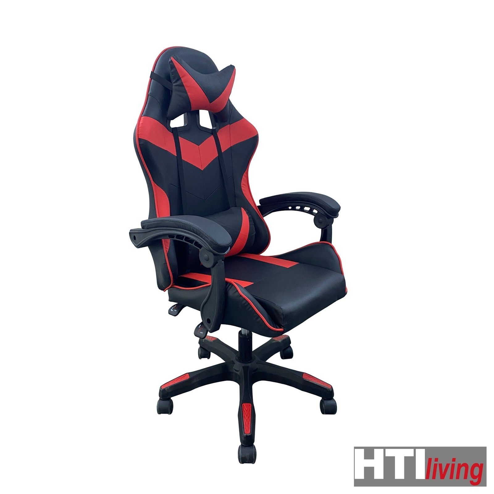 HTI-Living Schreibtischstuhl Schreibtischstuhl Krit Schwarz-Rot (Stück, günstig online kaufen