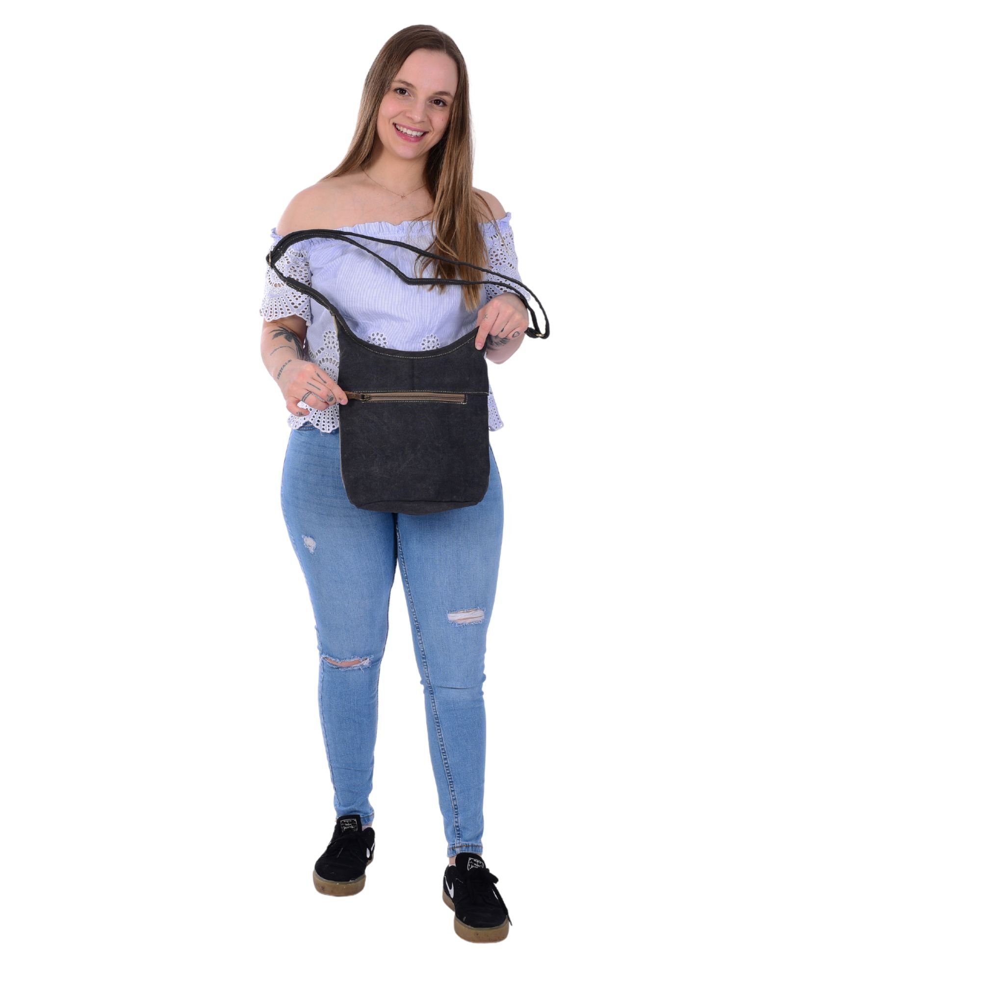 Sunsa Umhängetasche Canvas Umhängetasche Hobo Tasche, Damen Schultertasche Handtasche, Vintage Klassiker