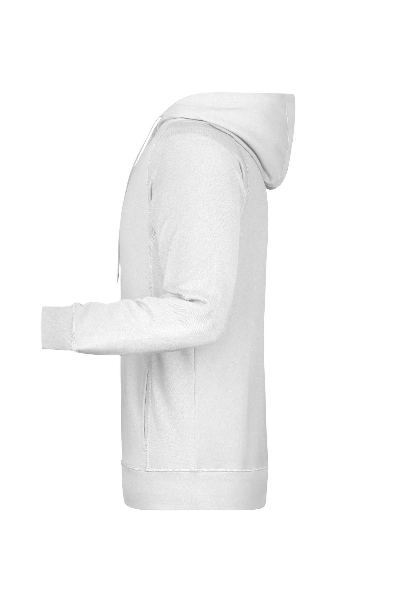 James & Nicholson Kapuzensweatshirt Hochwertiger Herren Kapuzensweat aus Bio-Baumwolle 8024 Hochwertige Sweat-Qualität mit angerauter Innenseite