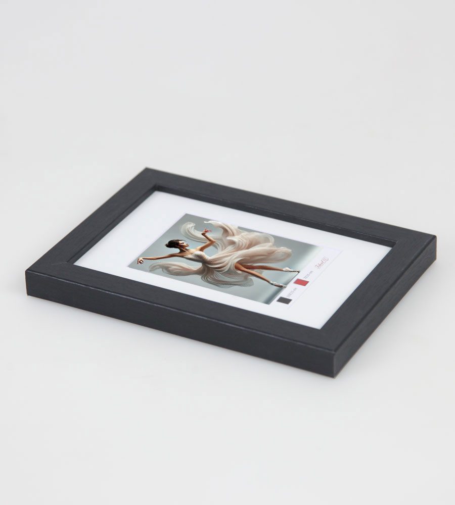 IDEAL TREND Bilderrahmen Holzbilderrahmen mit Passepartout Elegantes Design Foto Rahmen Collage, für 1 Bilder (1 St), Hochwertiges MDF, bruchsicheres Kunststoff – Bild 5 von 5