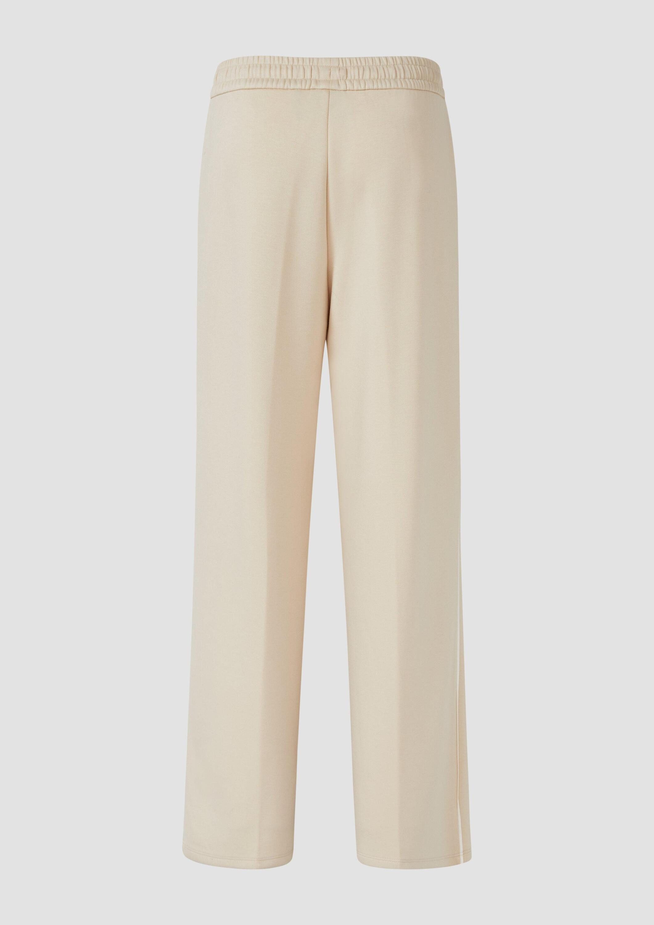 s.Oliver Chinos Hose Wide-Leg-Hose aus Scuba mit Kontraststreifen