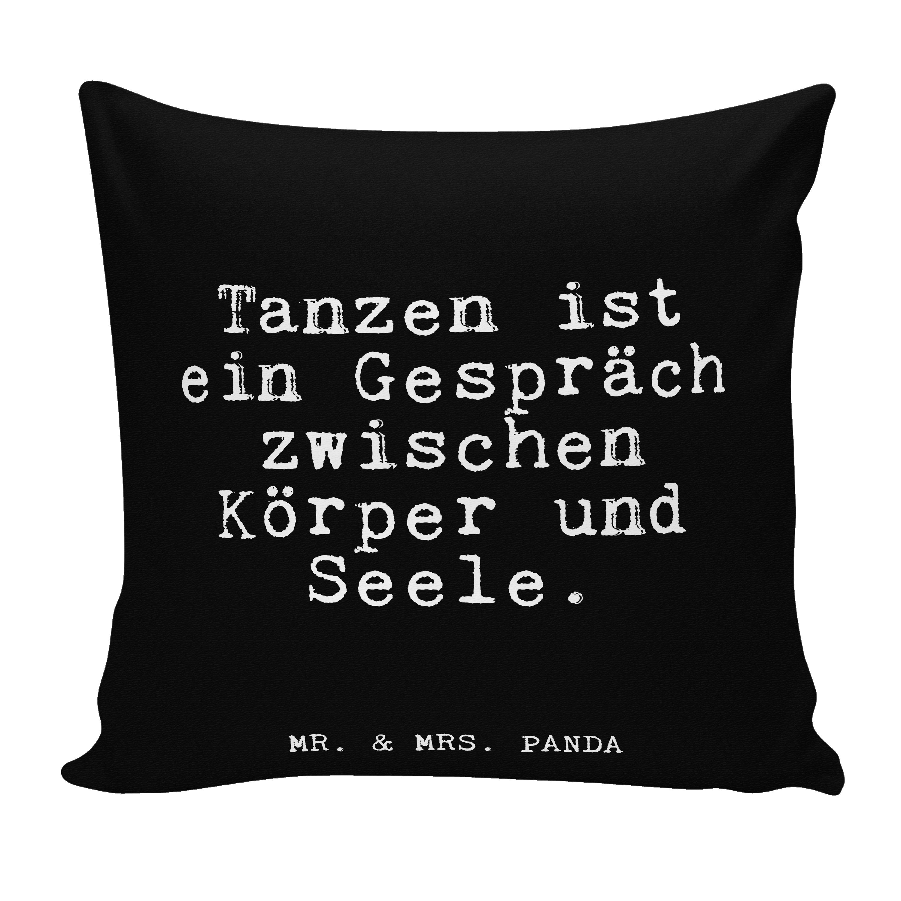 Mr. & Mrs. Panda Dekokissen »Tanzen ist ein Gespräch... Schwarz