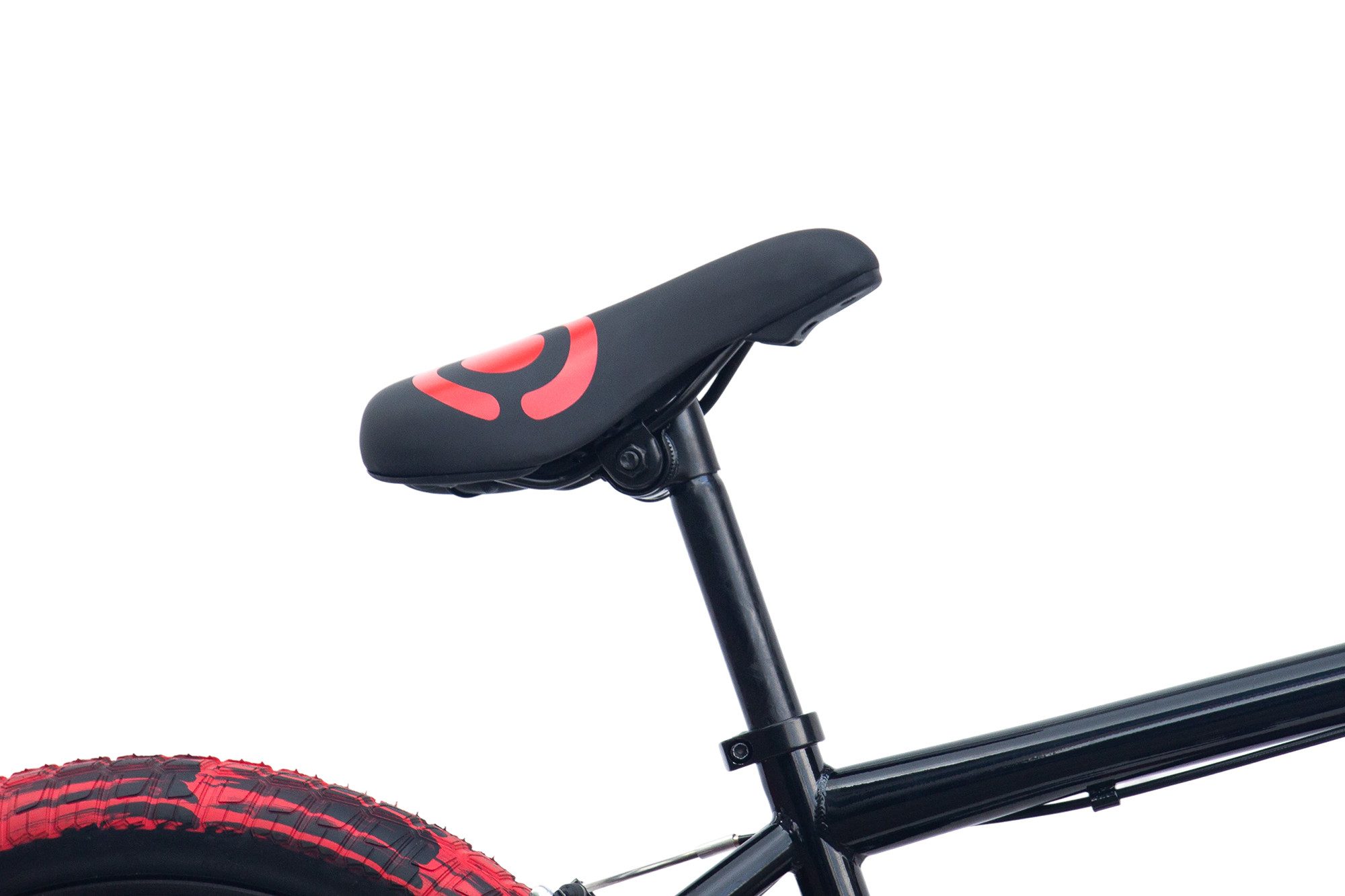 CHILLIZ Kids Bike CHILLIZ BMX Freestyle 20 inch XB.02 black-red V-Brake 360° Rotor, Hand-painted tires, TIG frame, 51 cm top tube, 360° rotor, 4 pegs