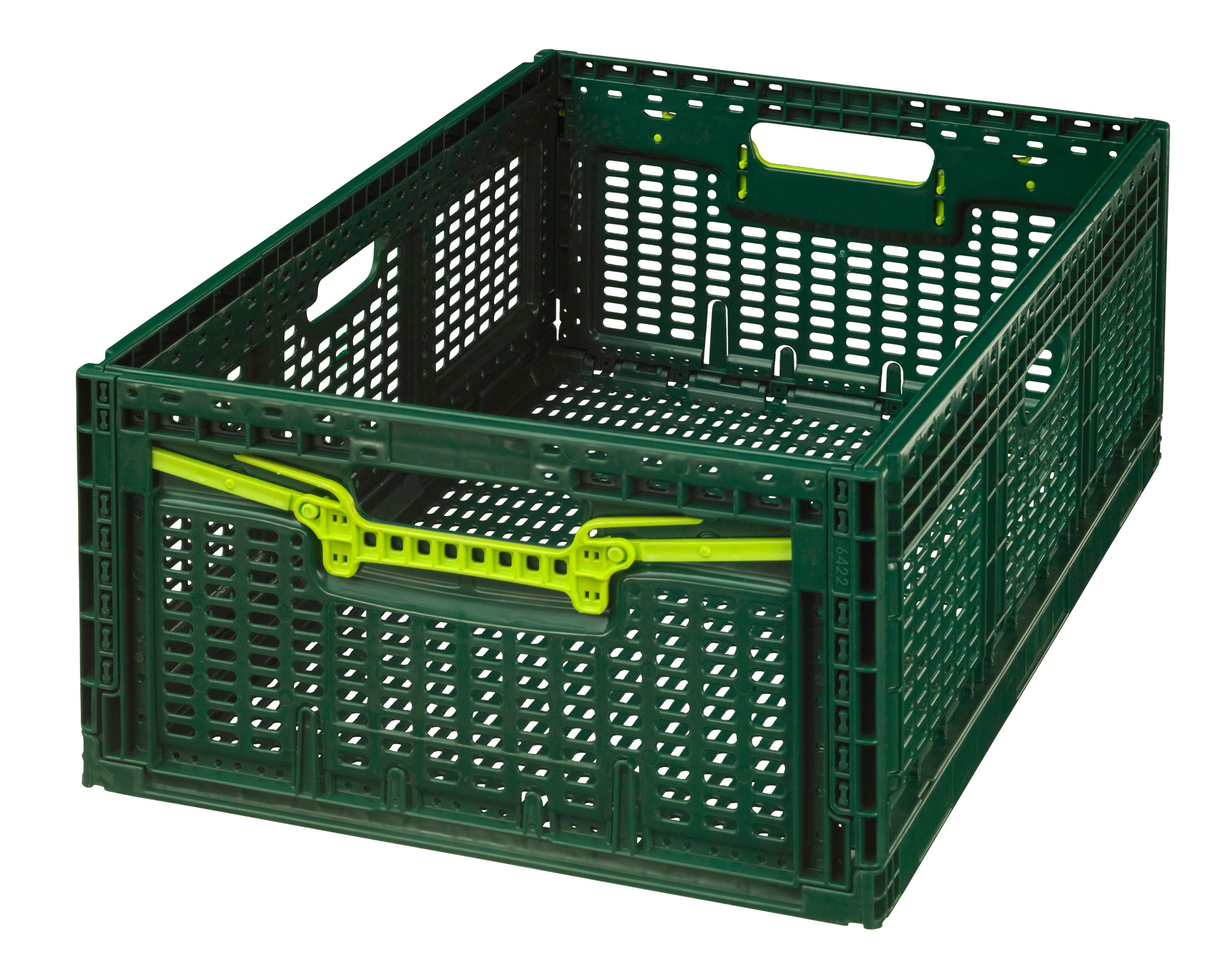 Logiplast Klappbox 10 stabile Einkaufskörbe / Klappkisten / Faltboxen, 46 l, Faltbar – Bild 4 von 5