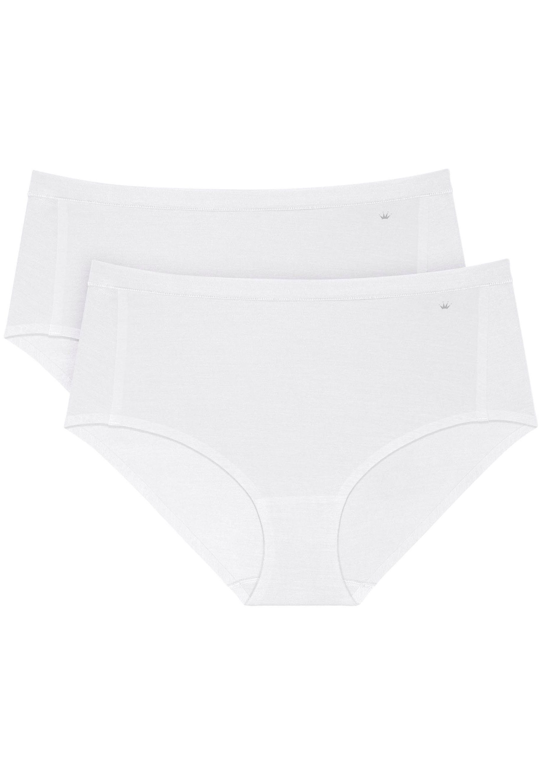 Triumph Maxislip Smart Natural (2-St) Panty schlicht und weich, Slip WHITE