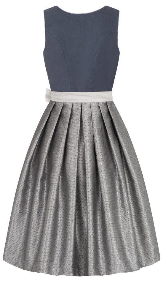 Nübler Trachtenkleid Midi Dirndl Katharina in Blau von Nübler günstig online kaufen