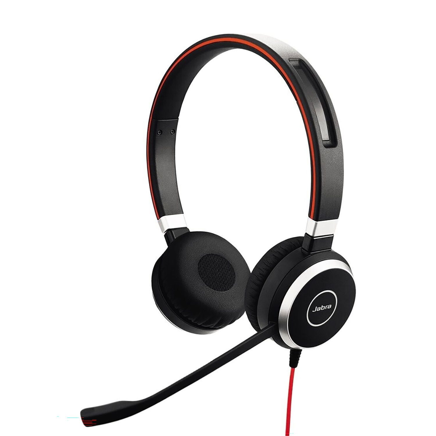 Jabra Evolve 40 UC Headset (Lautsprecher, Mikrofon, Noise-Cancelling-Mikrofon, Breitband-Audio (Wideband), Inline-Lautstärkeregelung & Stummschaltung)