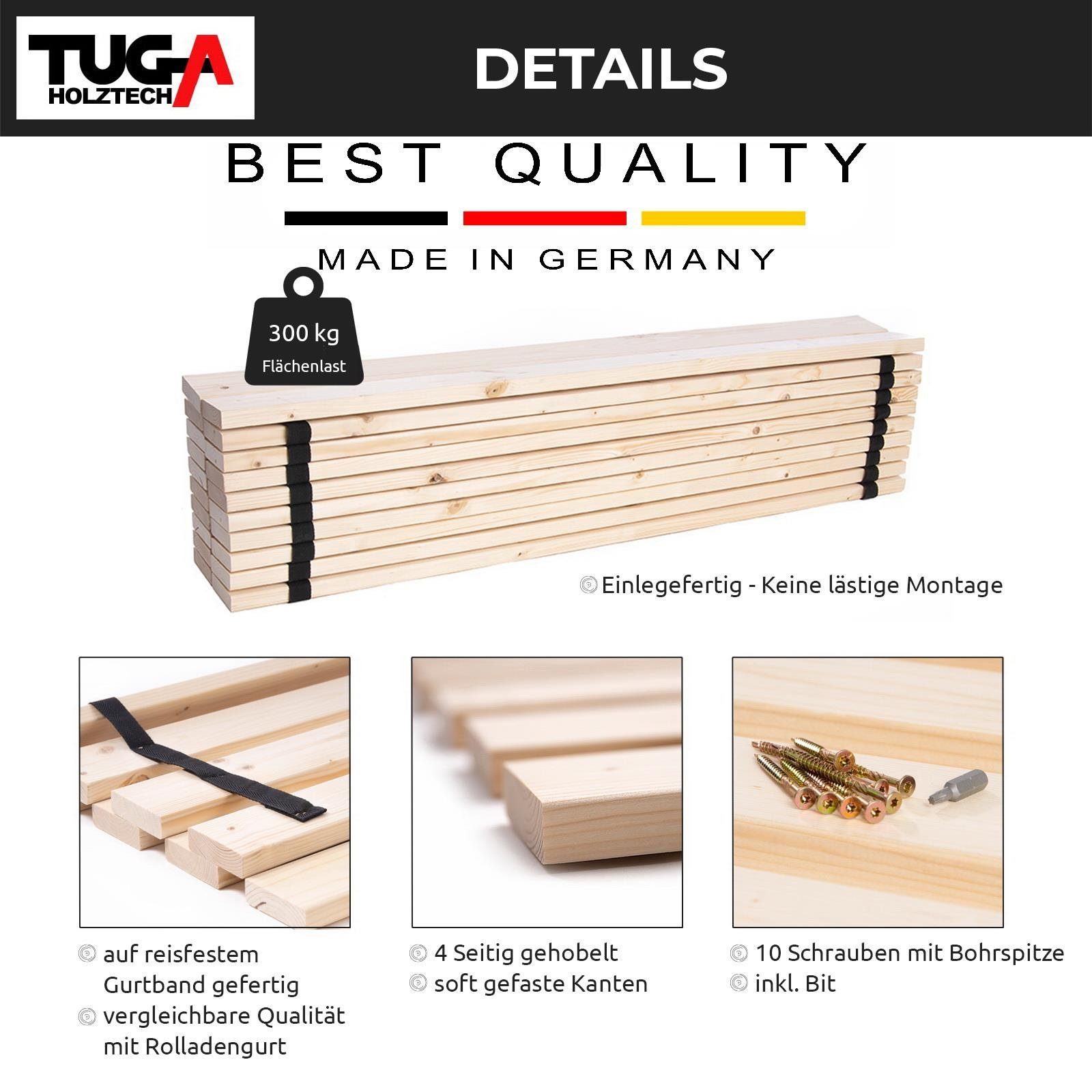 Rollrost Lattenrost Rolllattenrost 80 x 190 cm 20mm 300kg "stabiler Rollros günstig online kaufen