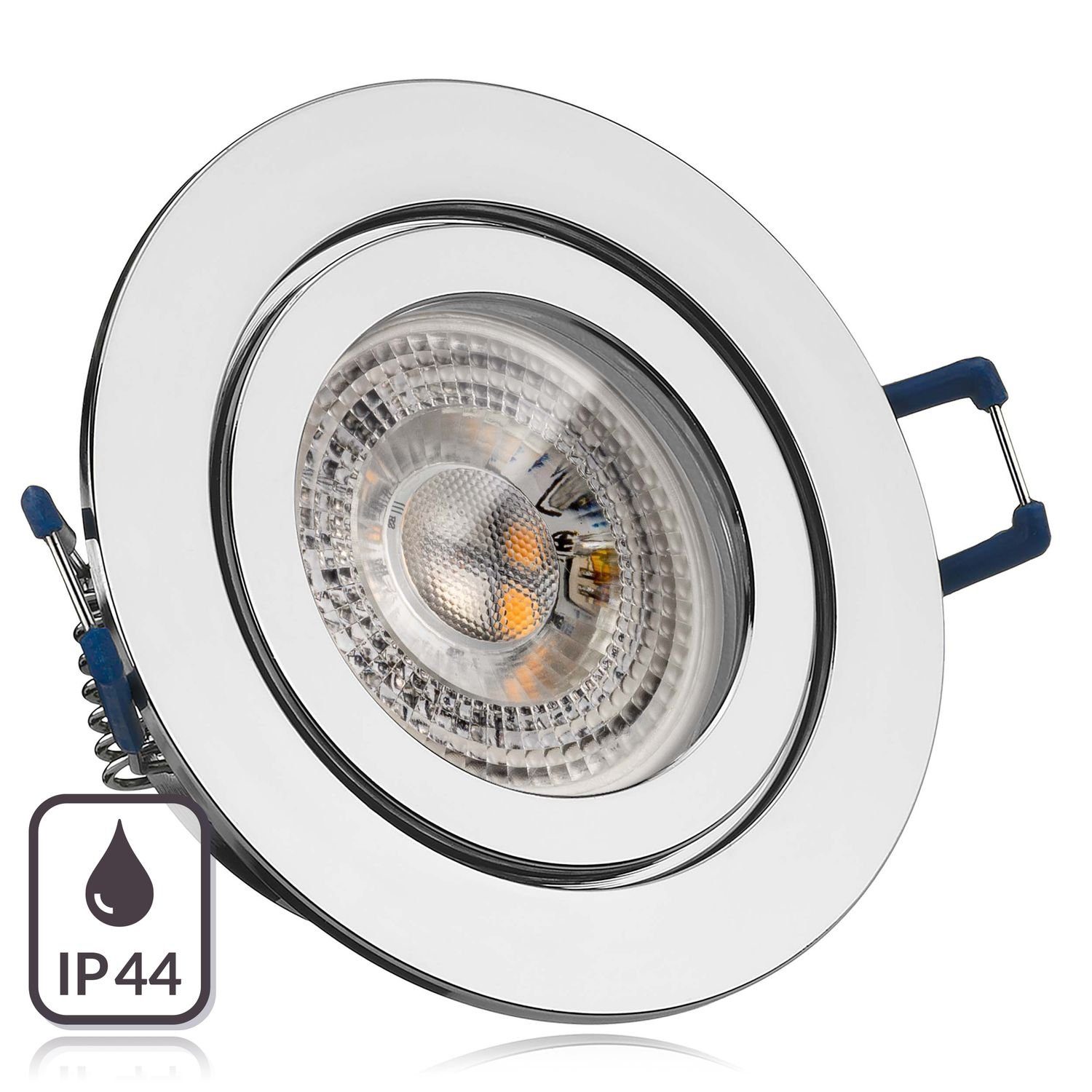 - Einbaustrahler LED RGB chrom LED GU10 LEDANDO LED mit 3W in Set LEDANDO von Einbaustrahler IP44