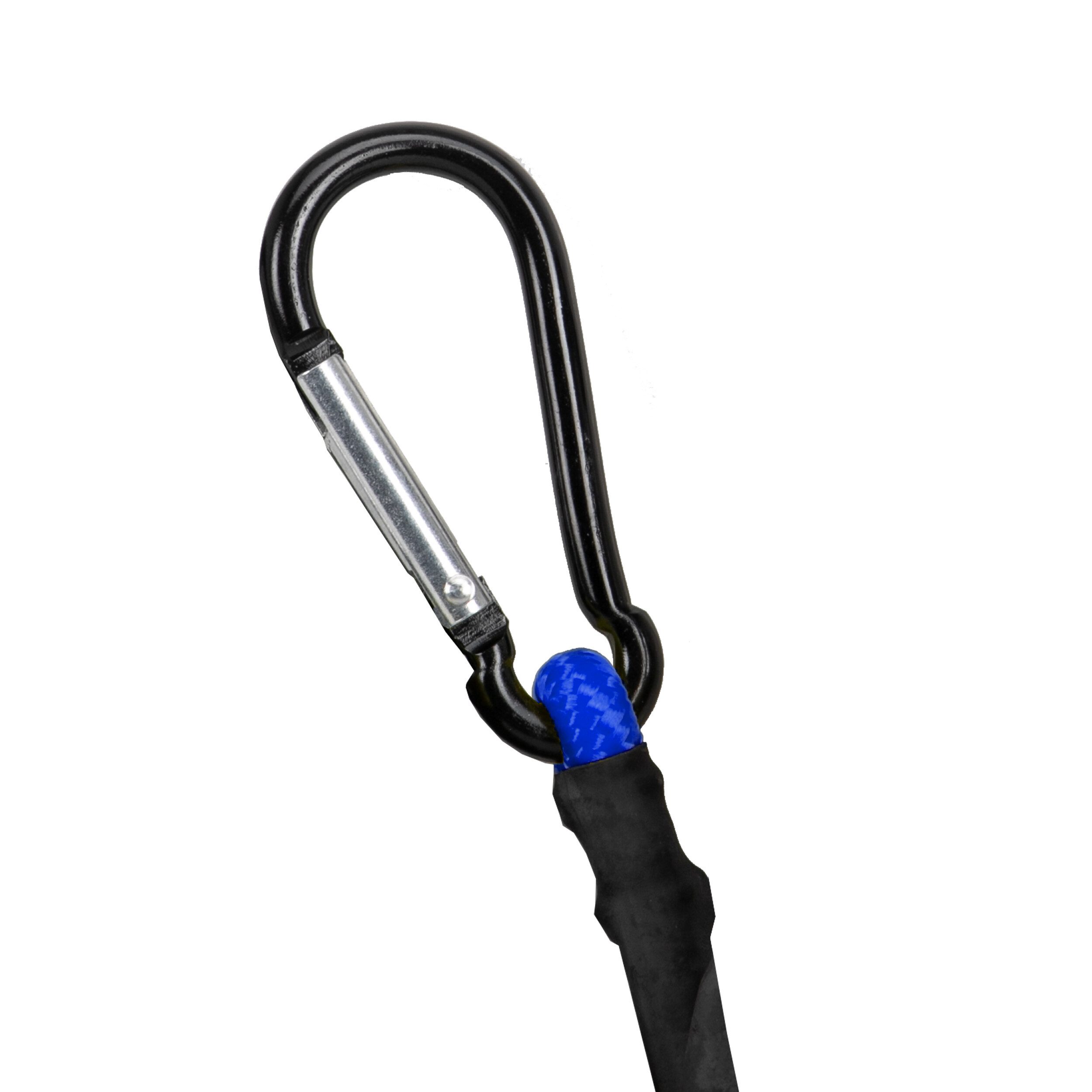 alca Zurrgurt Gepäckspanner mit Karabiner 2 Stk. 80cm blau verstellbar & dehnbar (2-St)