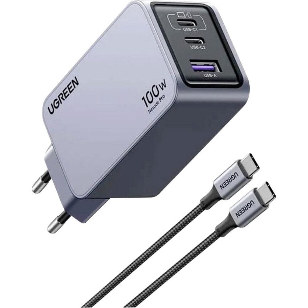 UGREEN UGREEN Nexode Pro Ladeadapter 100 W USB-C® Buchse, USB-C® Buchse, USB- USB-Ladegerät (Nexode Pro)