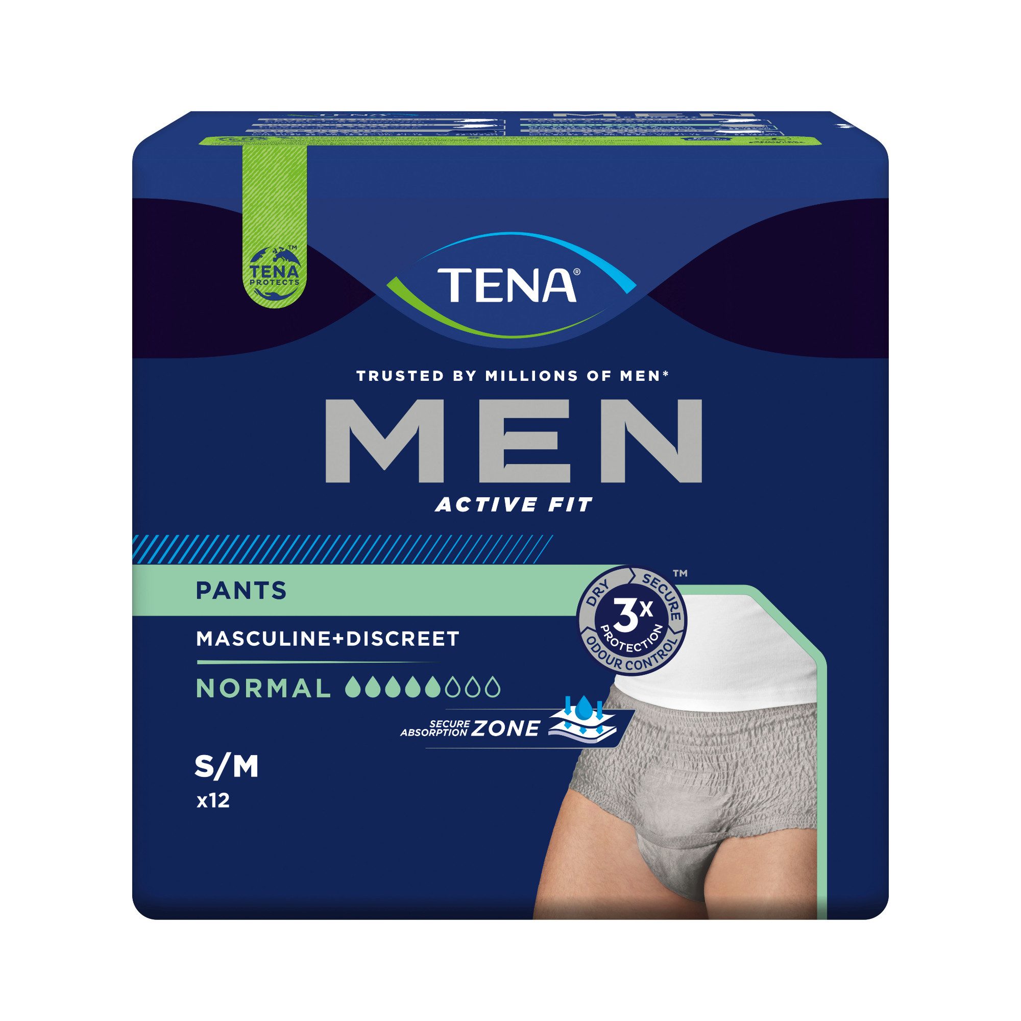 TENA Штаны недержания TENA Men - Pants Normal - Grau, 12-St.