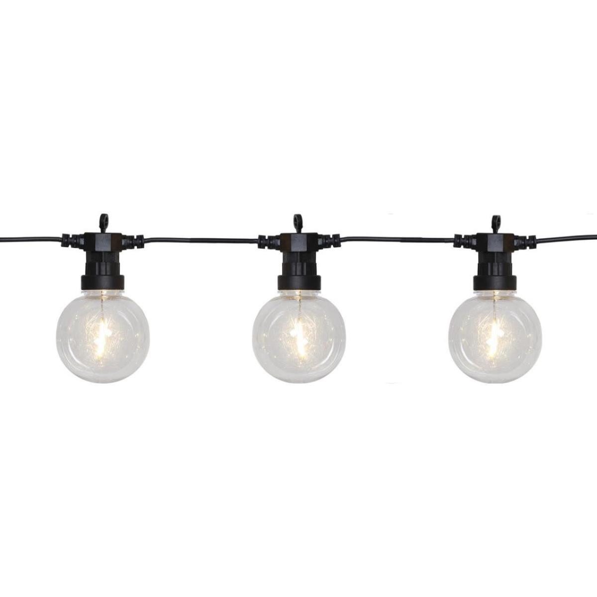STAR TRADING LED-Lichterkette Party CIRCUS 10 Kugeln Filament LED 4,5m für Garten Terrasse Balkon, 10-flammig
