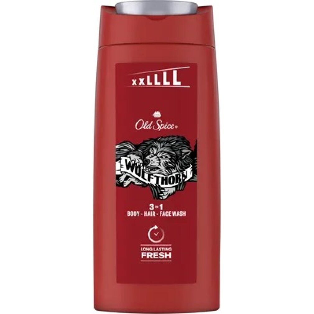 Old Spice Haarshampoo Sprchov Gel 3 v 1 Wolfthorn (Körper-, Haar-, Gesichtswäsche) 675 ml
