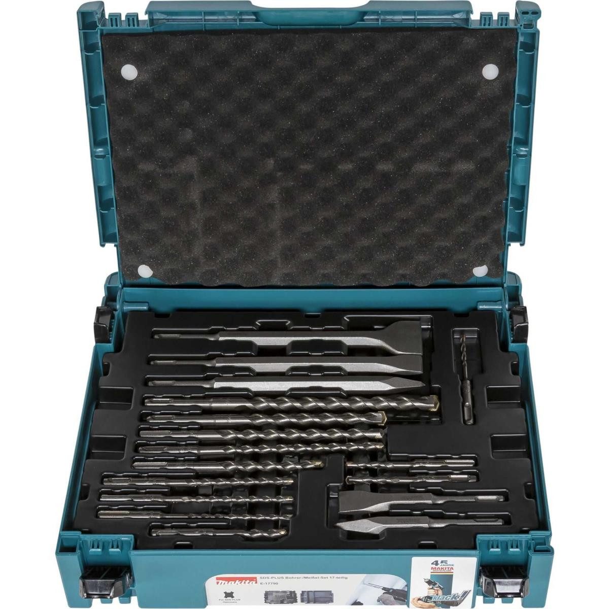Akku-Multifunktionswerkzeug Makita E-17790 SDS-PLUS-Bohrer-Meißel Set