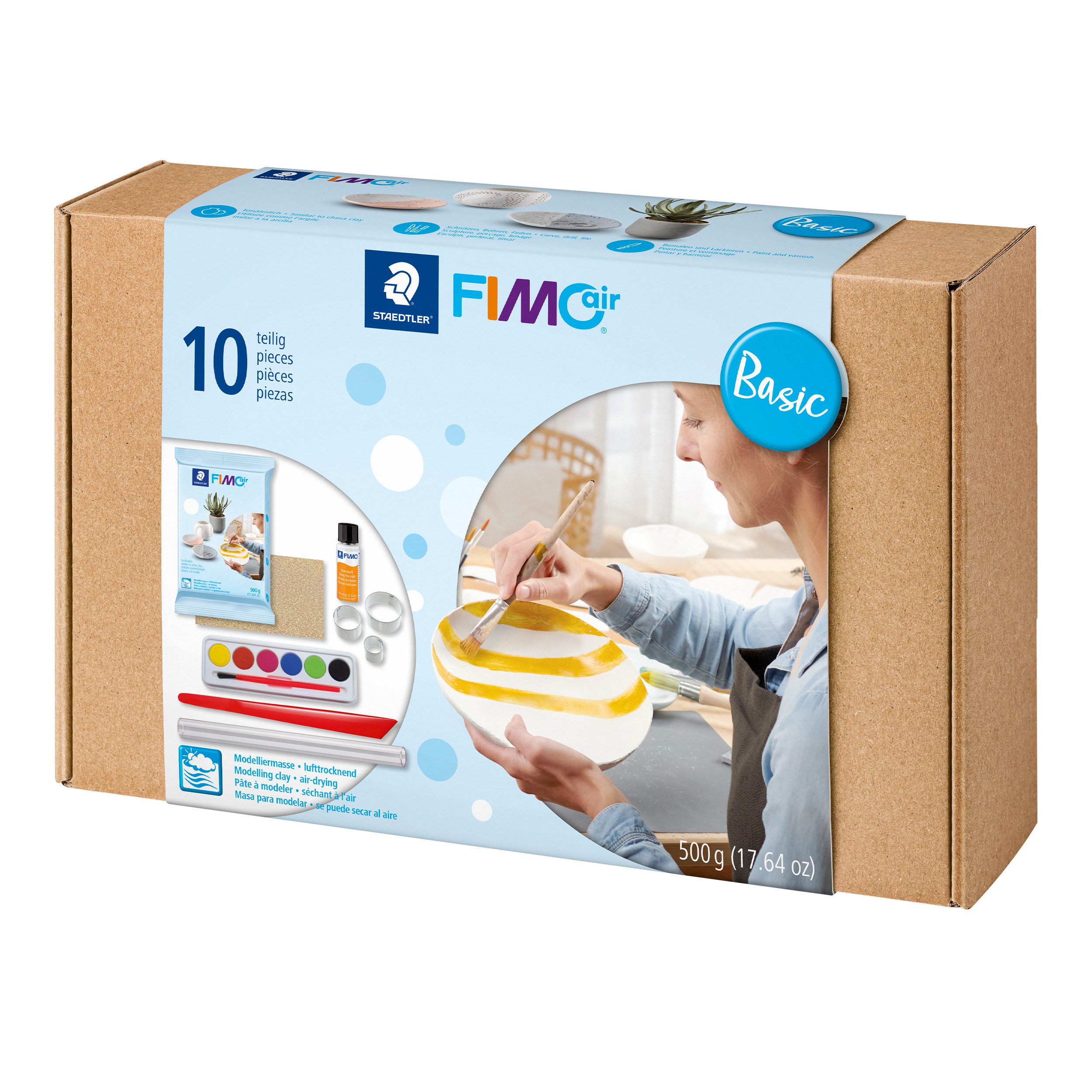 FIMO Modelliermasse Basic (10-tlg), 10-tlg