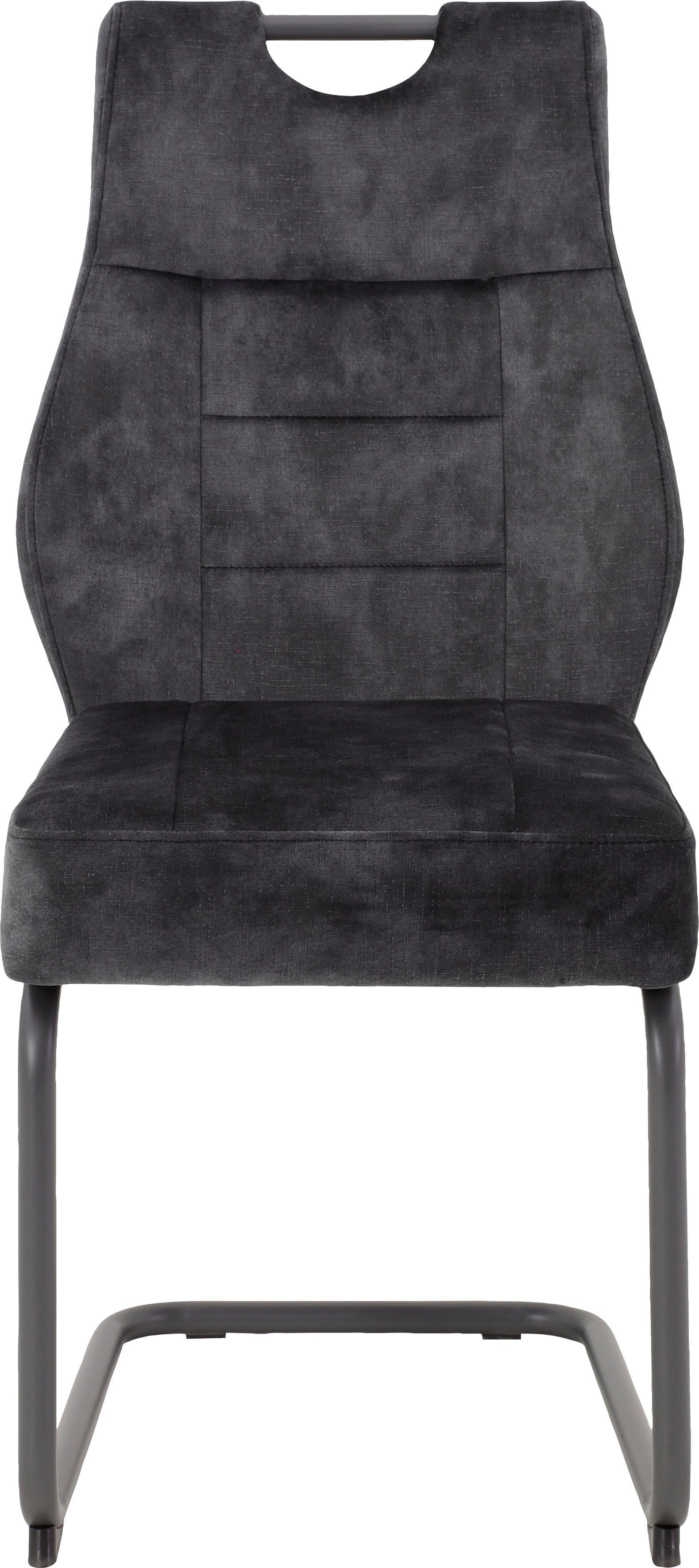 HELA Esszimmerstuhl Linda S Schwingstuhl (Set, 4 St), mit Taschenfederkern Sitz, mit 140KG belastbar, Freischwinger